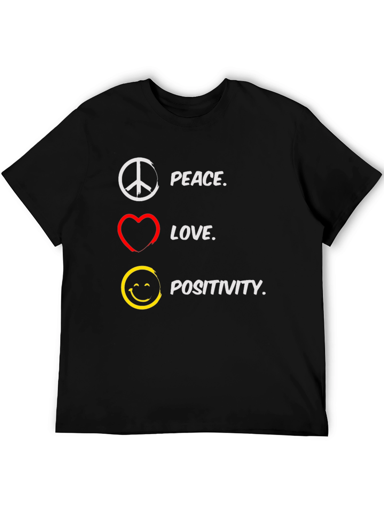 Peace Love Positivity Graphic T-Shirt