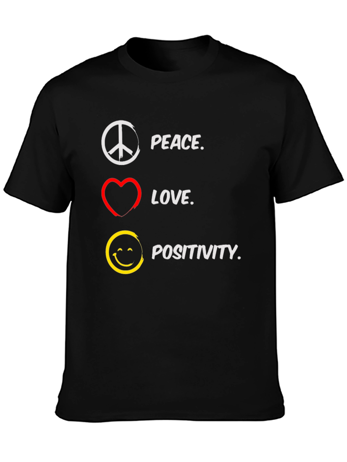 Peace Love Positivity Graphic T-Shirt