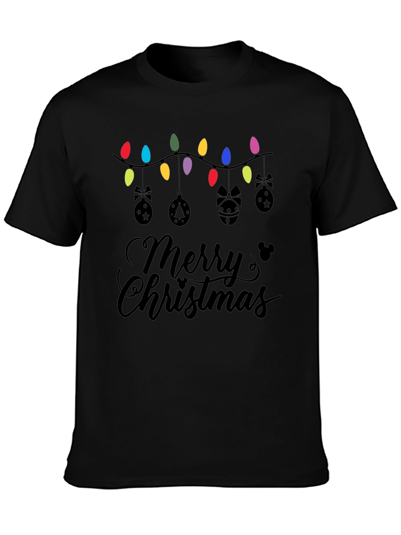 Merry Christmas Lights Graphic Tee