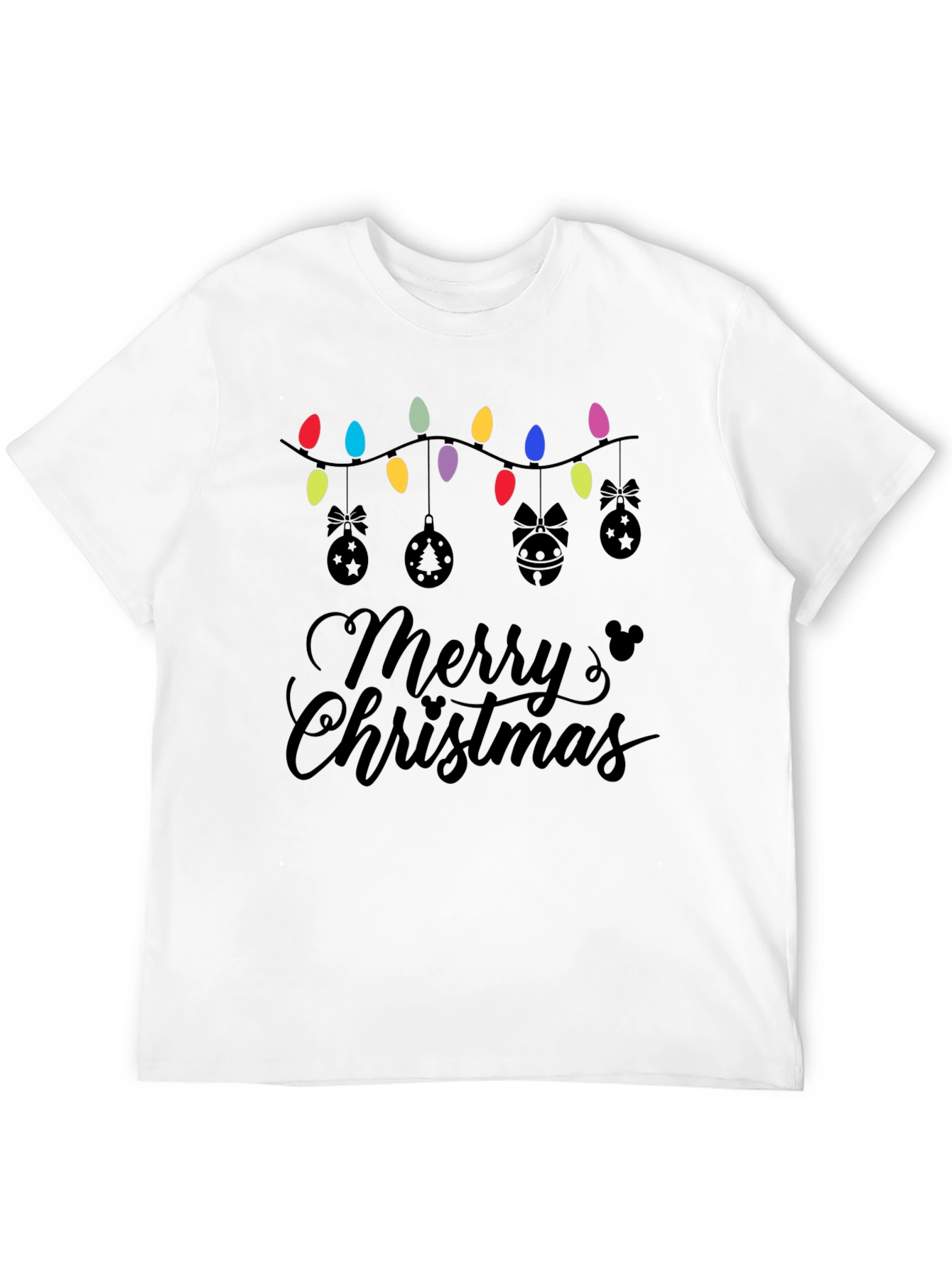 Merry Christmas Lights Graphic Tee