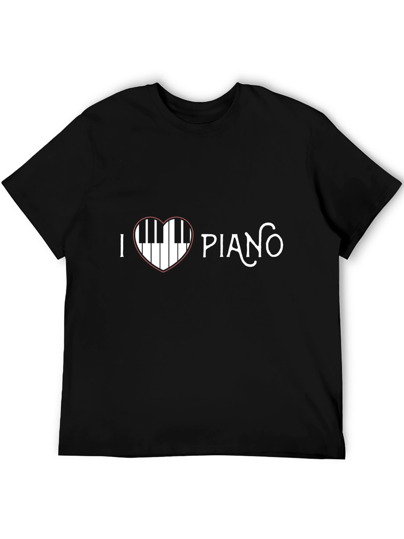 I Love Piano T-Shirt - Music Heart Tee
