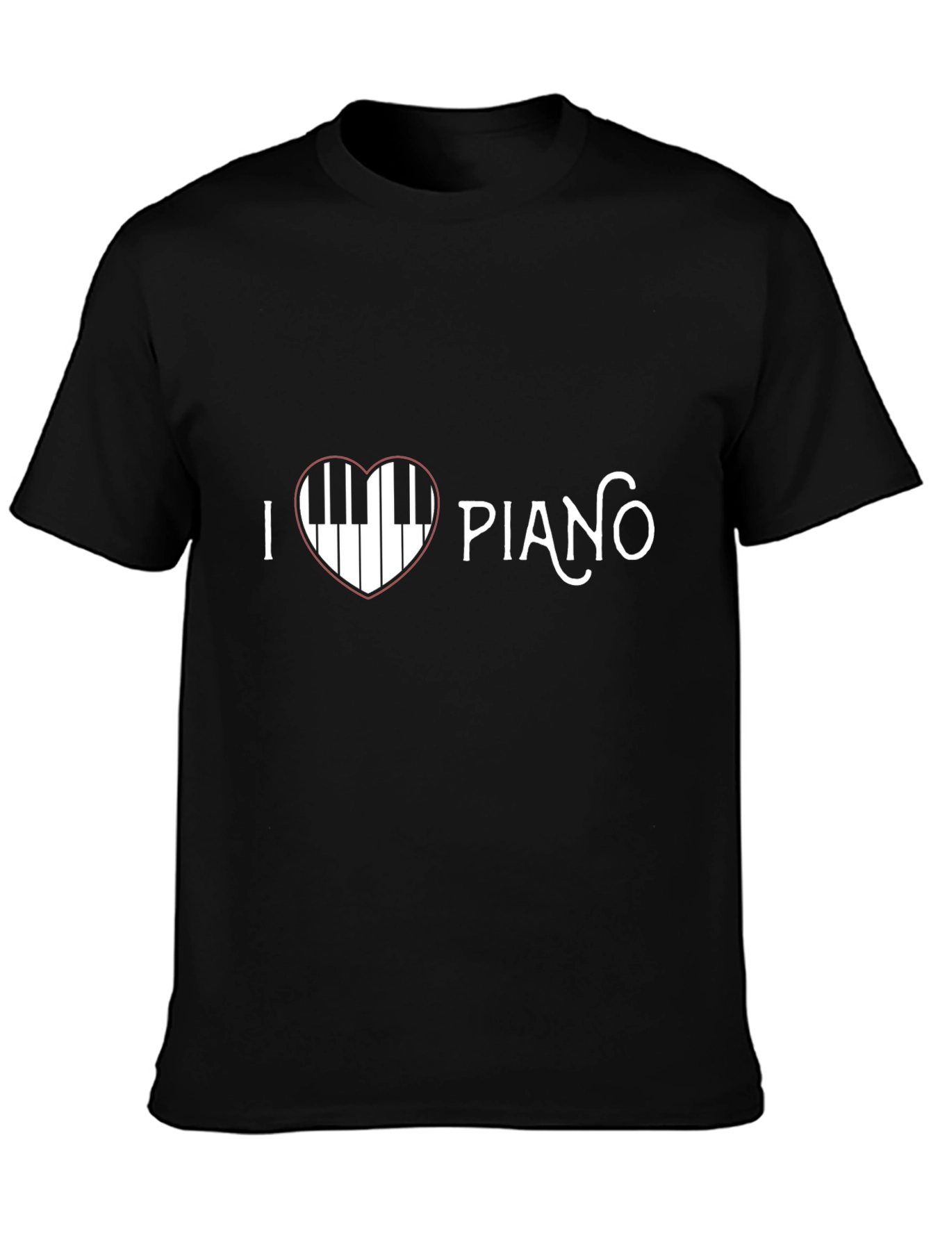 I Love Piano T-Shirt - Music Heart Tee