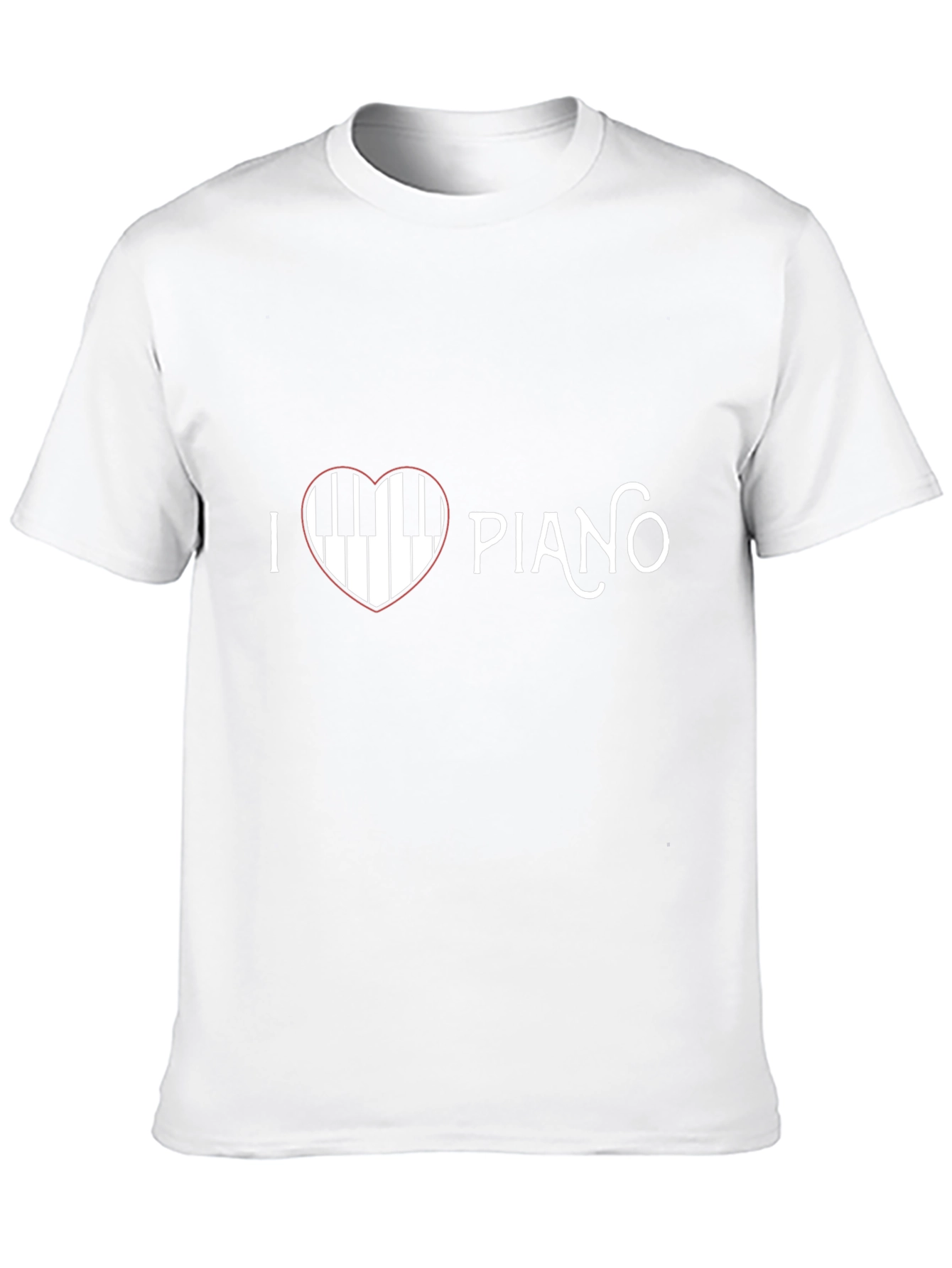 I Love Piano T-Shirt - Music Heart Tee