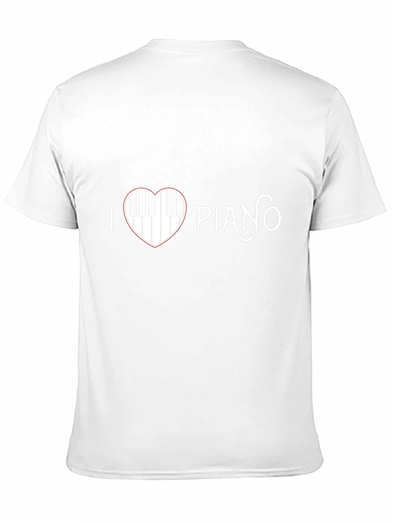 I Love Piano T-Shirt - Music Heart Tee