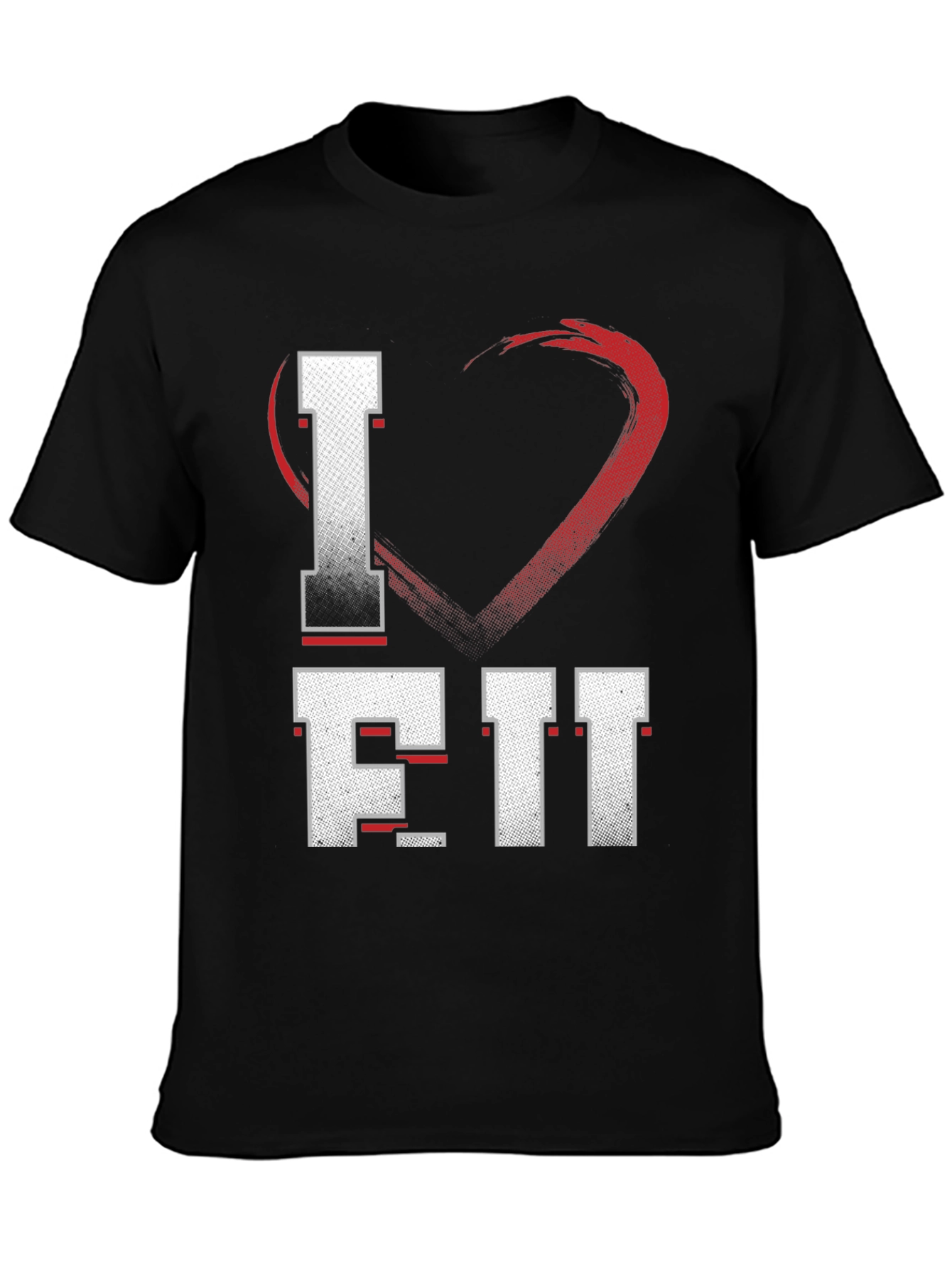 I Love EII Black T-Shirt