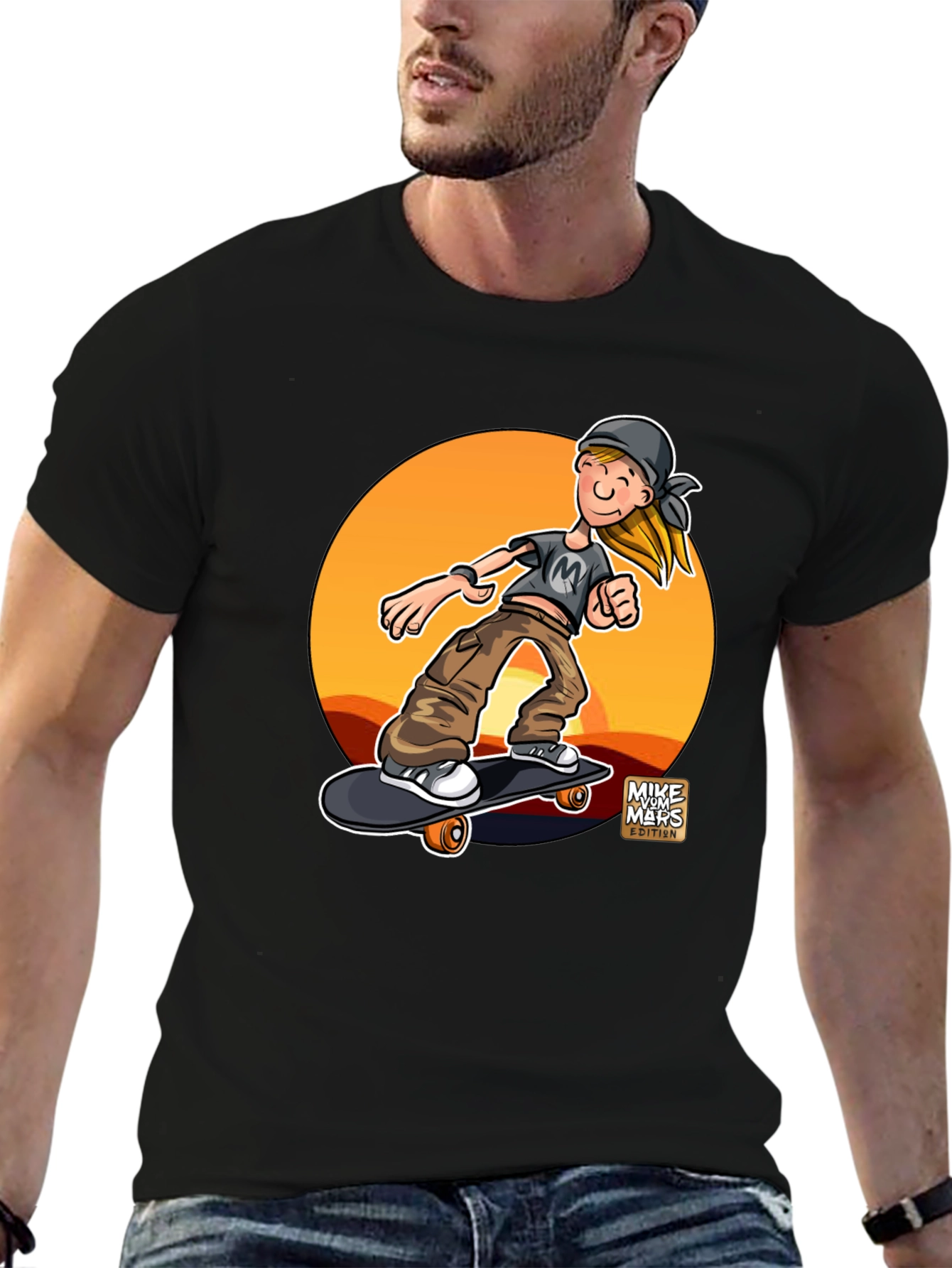 Skateboarder Graphic Tee - Cool & Casual Style