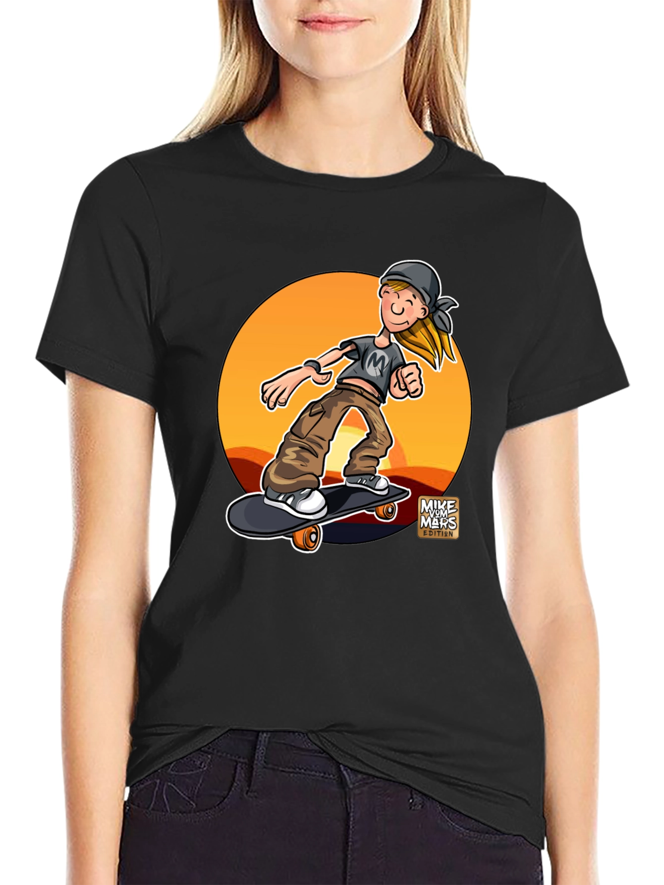 Skateboarder Graphic Tee - Cool & Casual Style