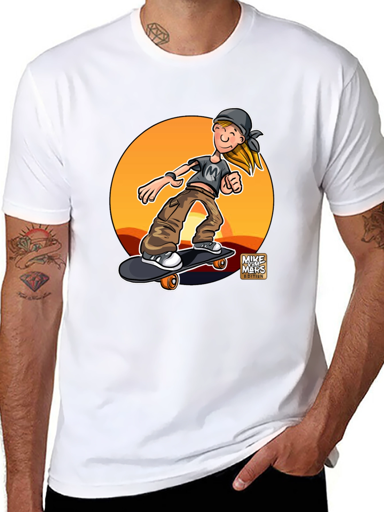 Skateboarder Graphic Tee - Cool & Casual Style