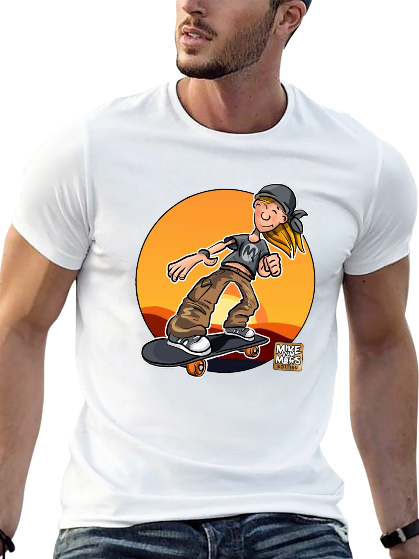 Skateboarder Graphic Tee - Cool & Casual Style