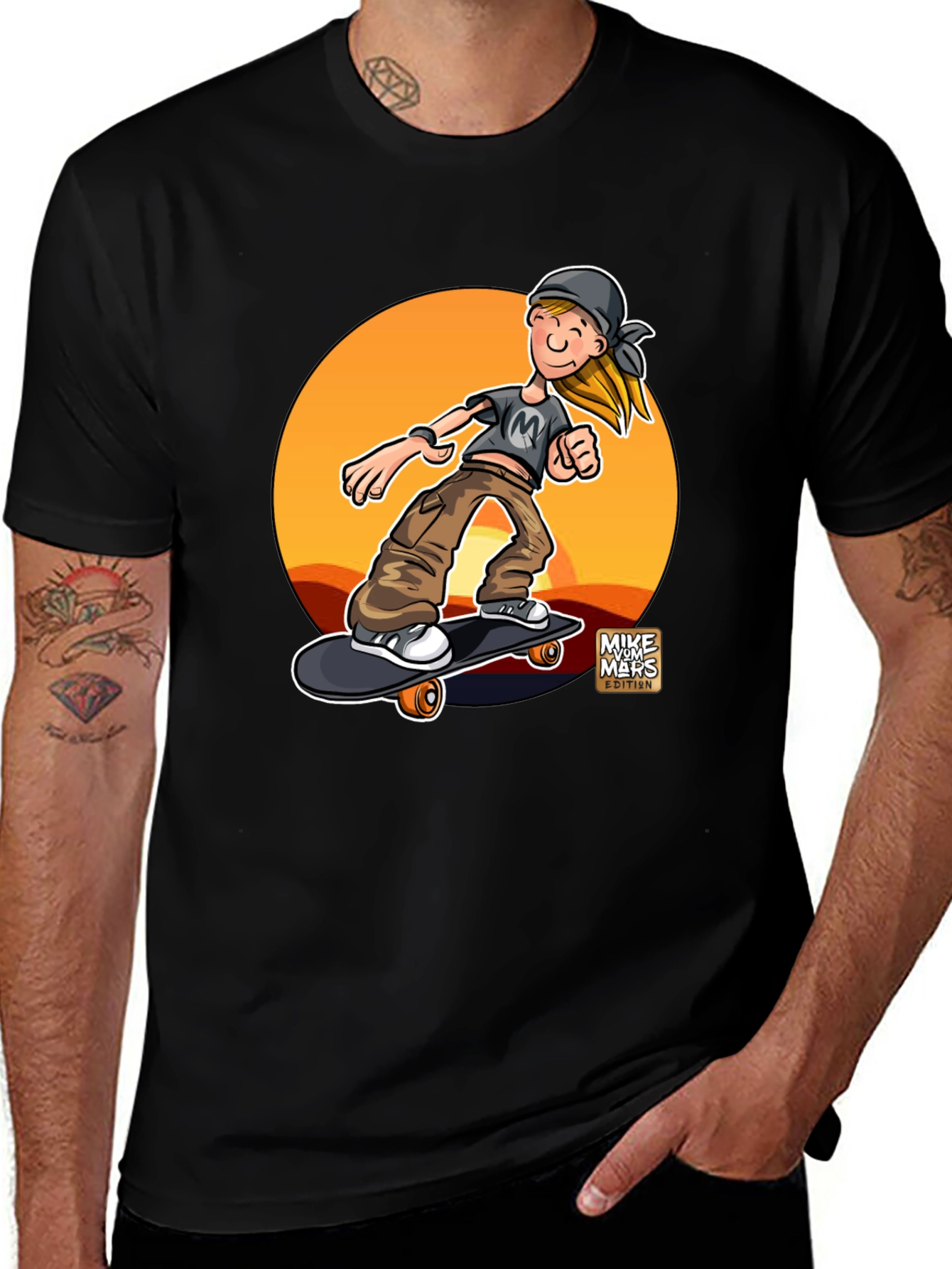 Skateboarder Graphic Tee - Cool & Casual Style