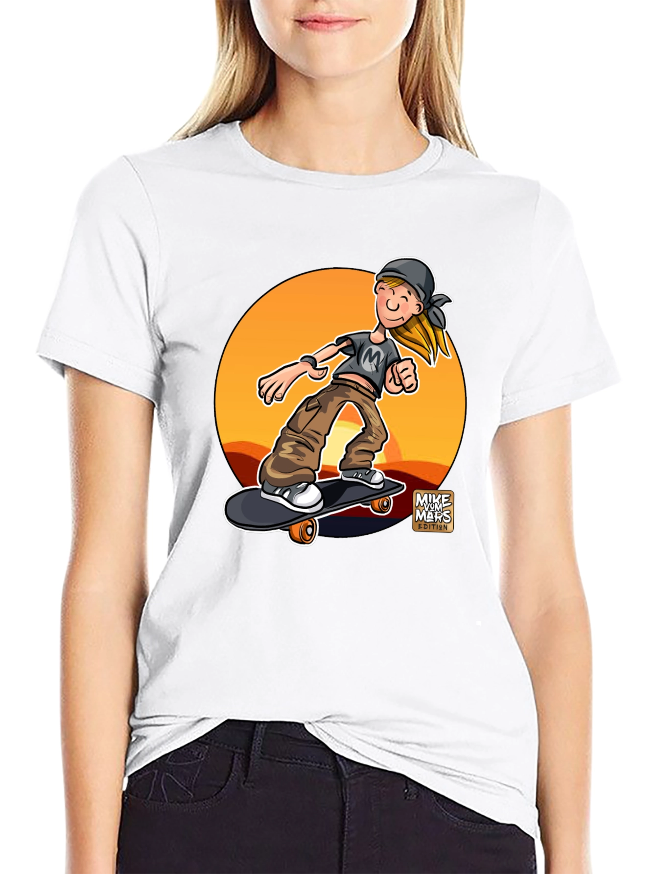 Skateboarder Graphic Tee - Cool & Casual Style