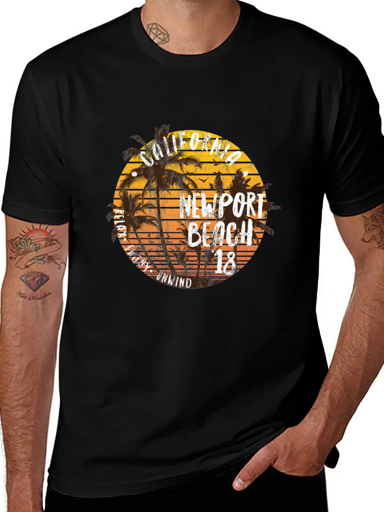 Newport Beach California Graphic T-Shirt