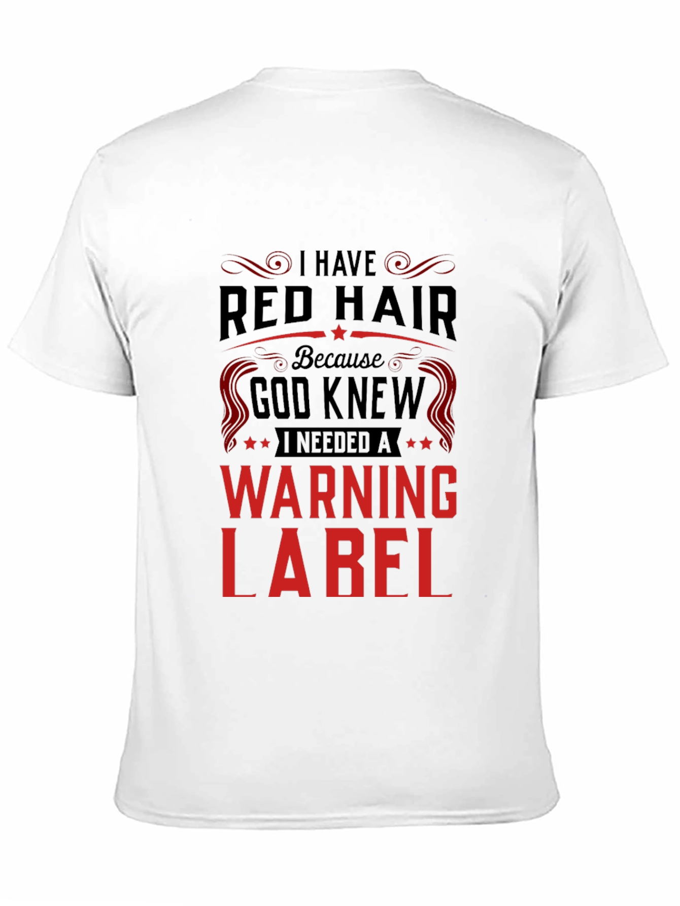 Red Hair Warning Label T-Shirt