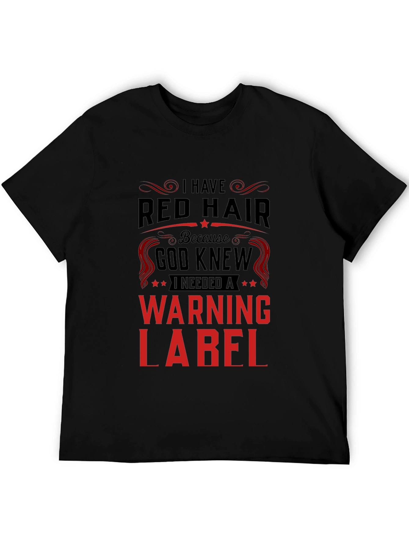 Red Hair Warning Label T-Shirt