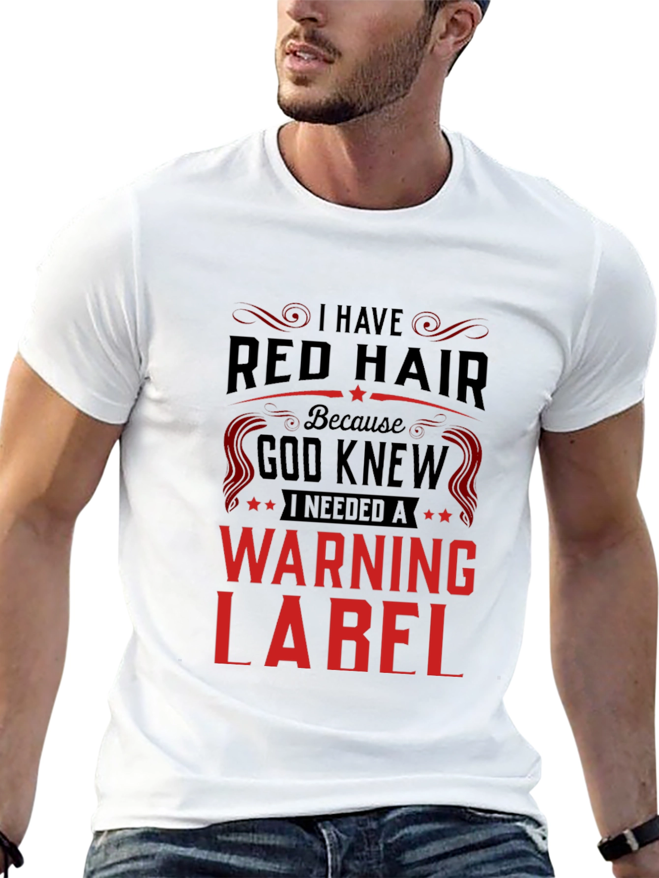 Red Hair Warning Label T-Shirt