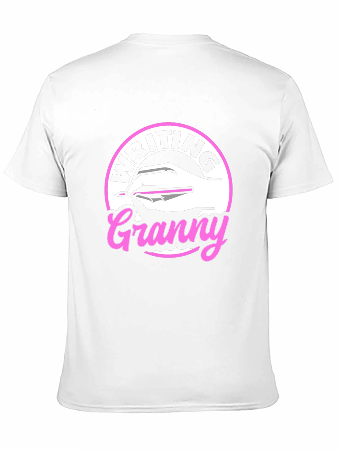 Writing Granny Graphic Tee - Black T-Shirt
