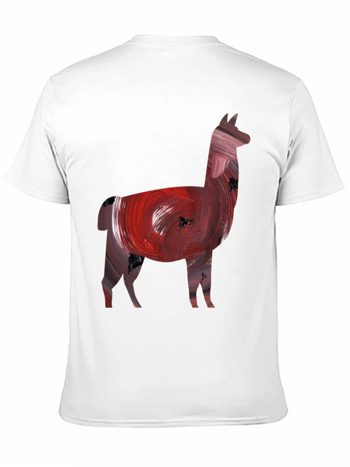 Llama Art Print Black Tee