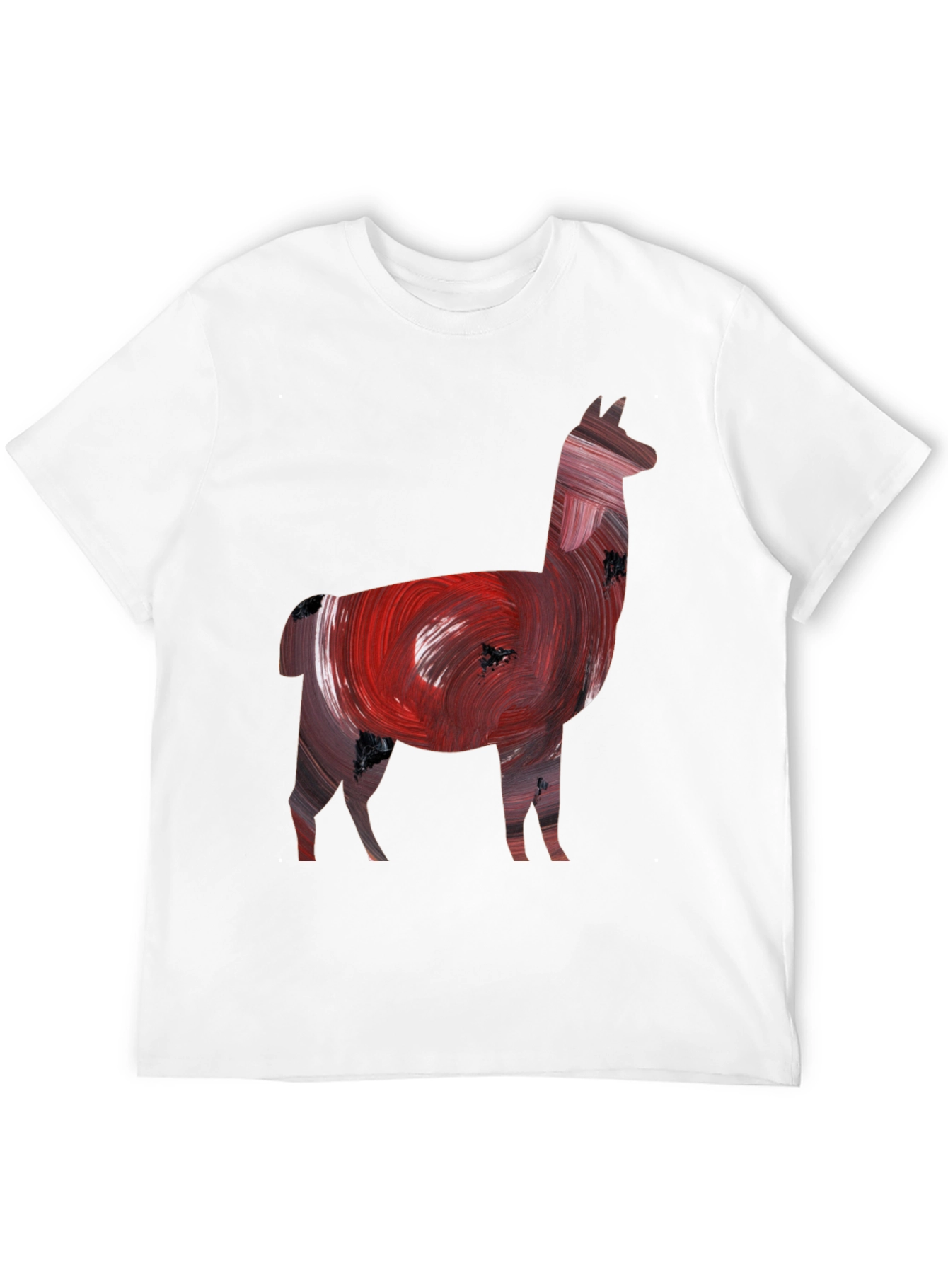 Llama Art Print Black Tee