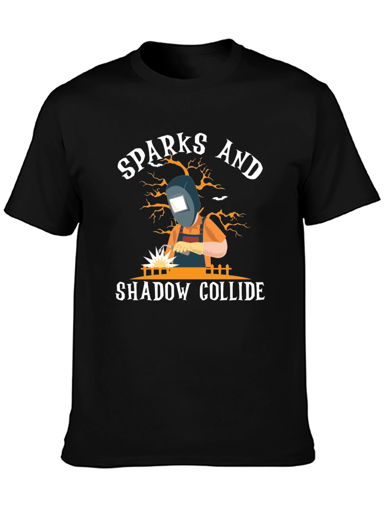 Sparks and Shadow Collide T-Shirt - Welding Tee