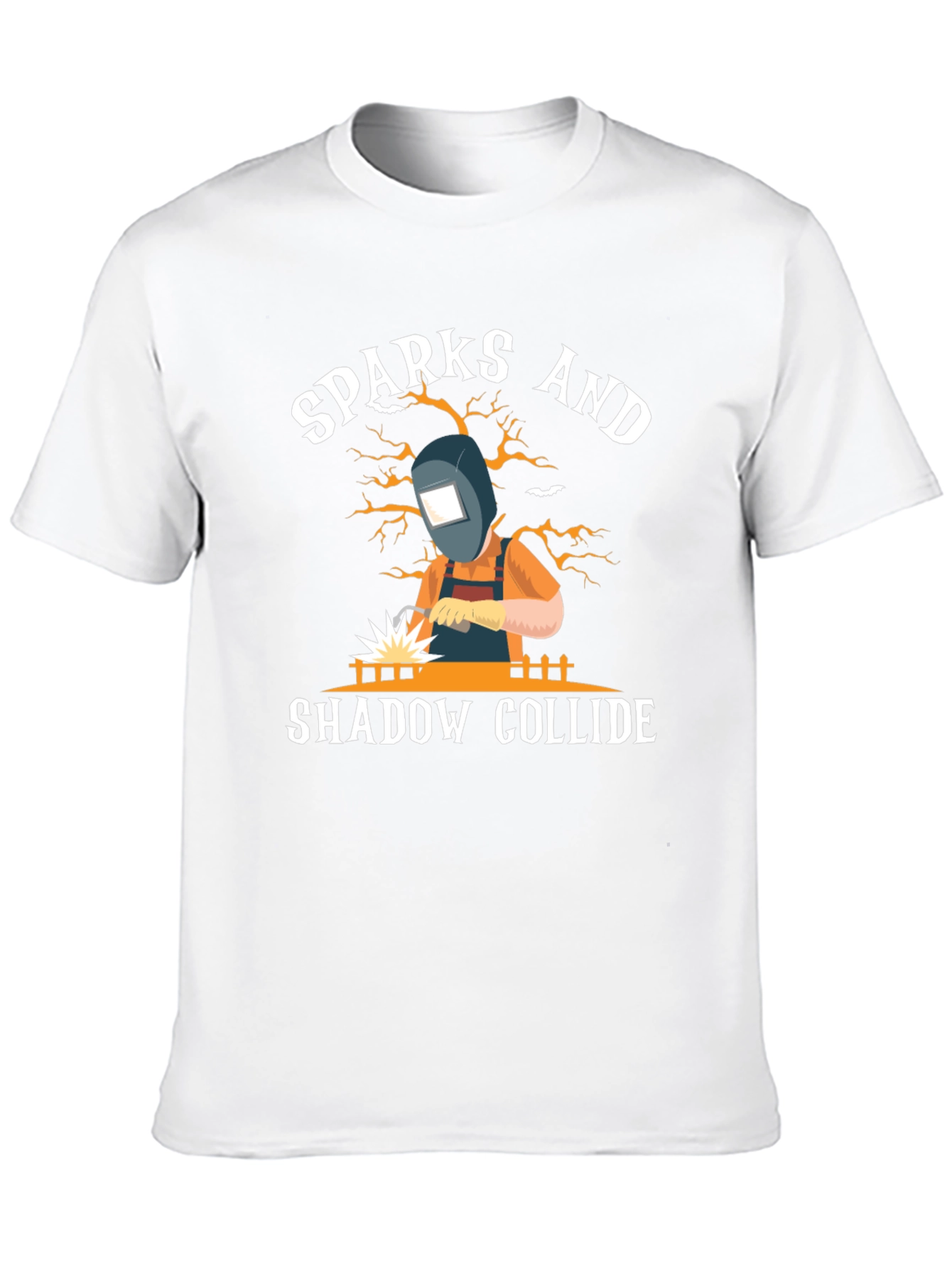 Sparks and Shadow Collide T-Shirt - Welding Tee