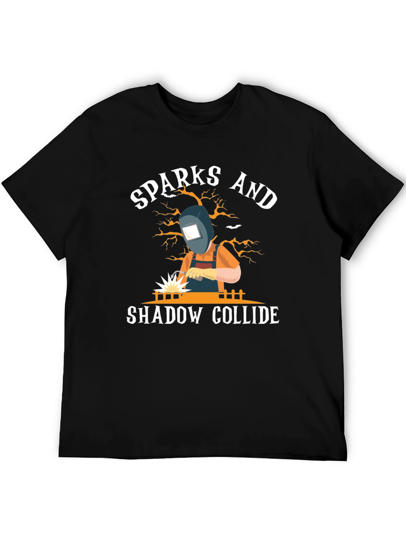 Sparks and Shadow Collide T-Shirt - Welding Tee