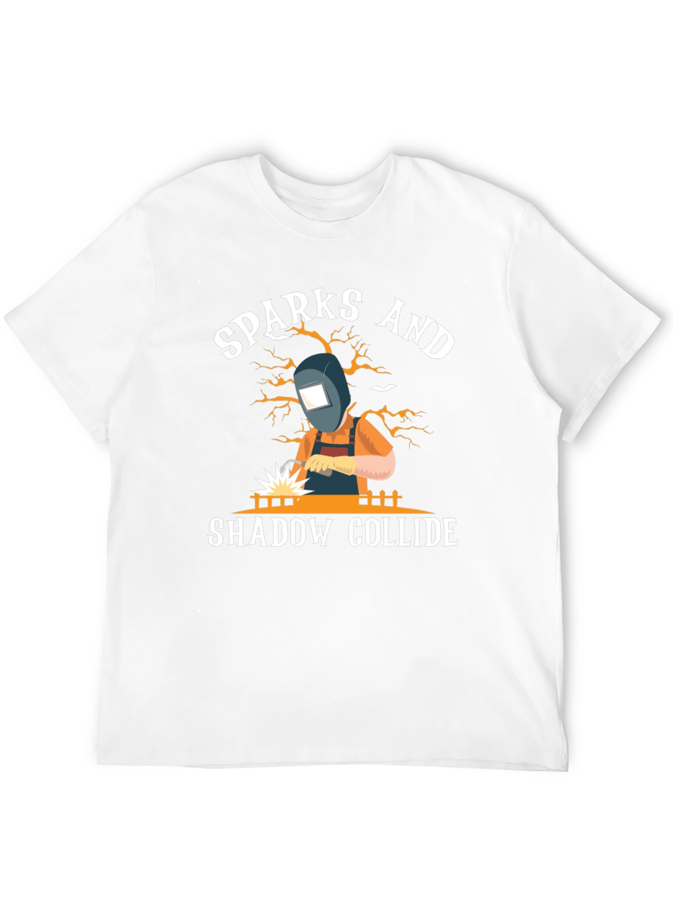 Sparks and Shadow Collide T-Shirt - Welding Tee