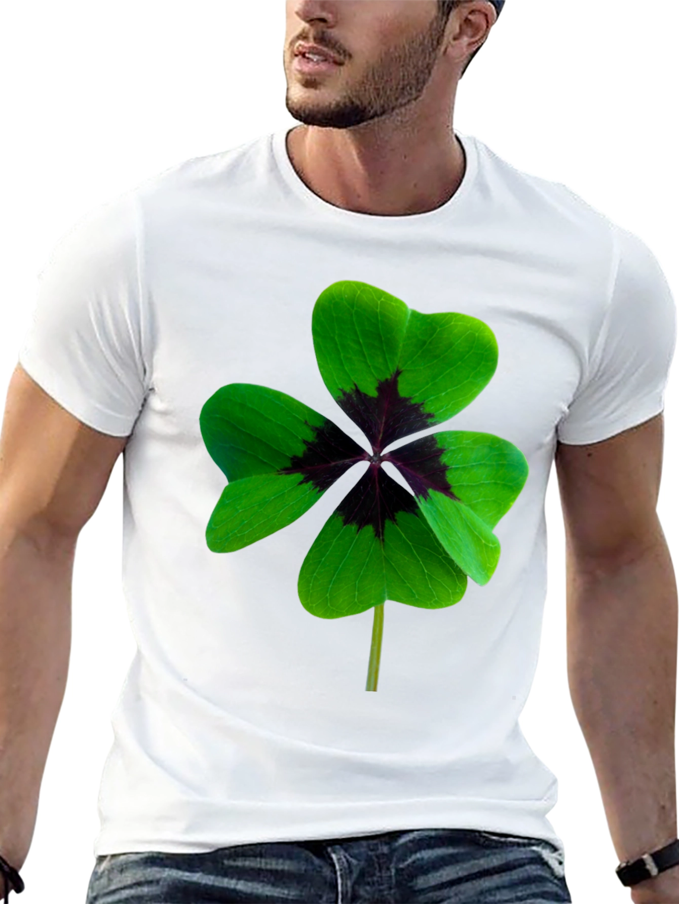 Lucky Four Leaf Clover Graphic Tee - Unisex Fit