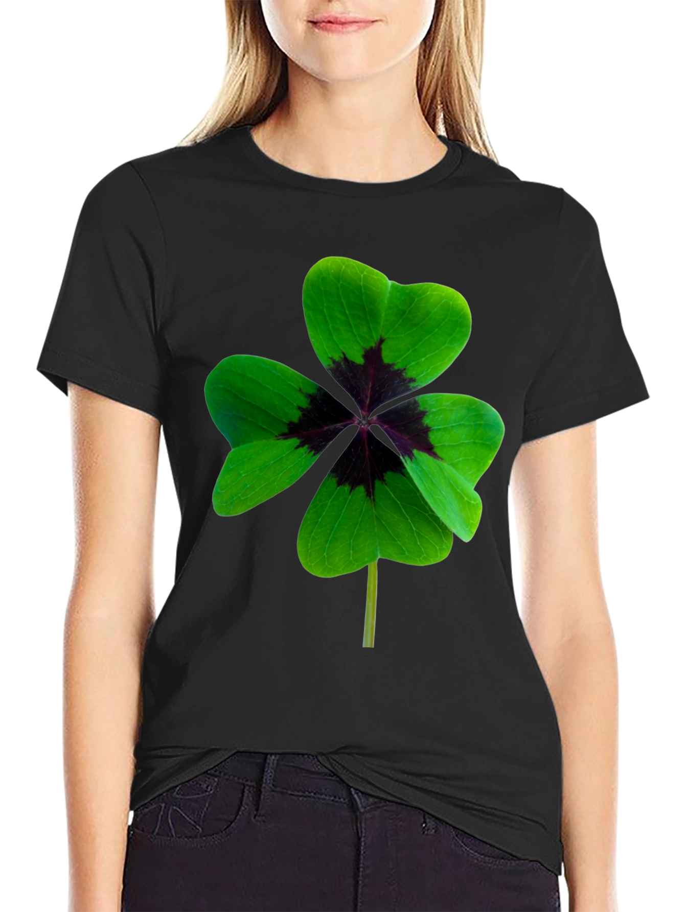 Lucky Four Leaf Clover Graphic Tee - Unisex Fit