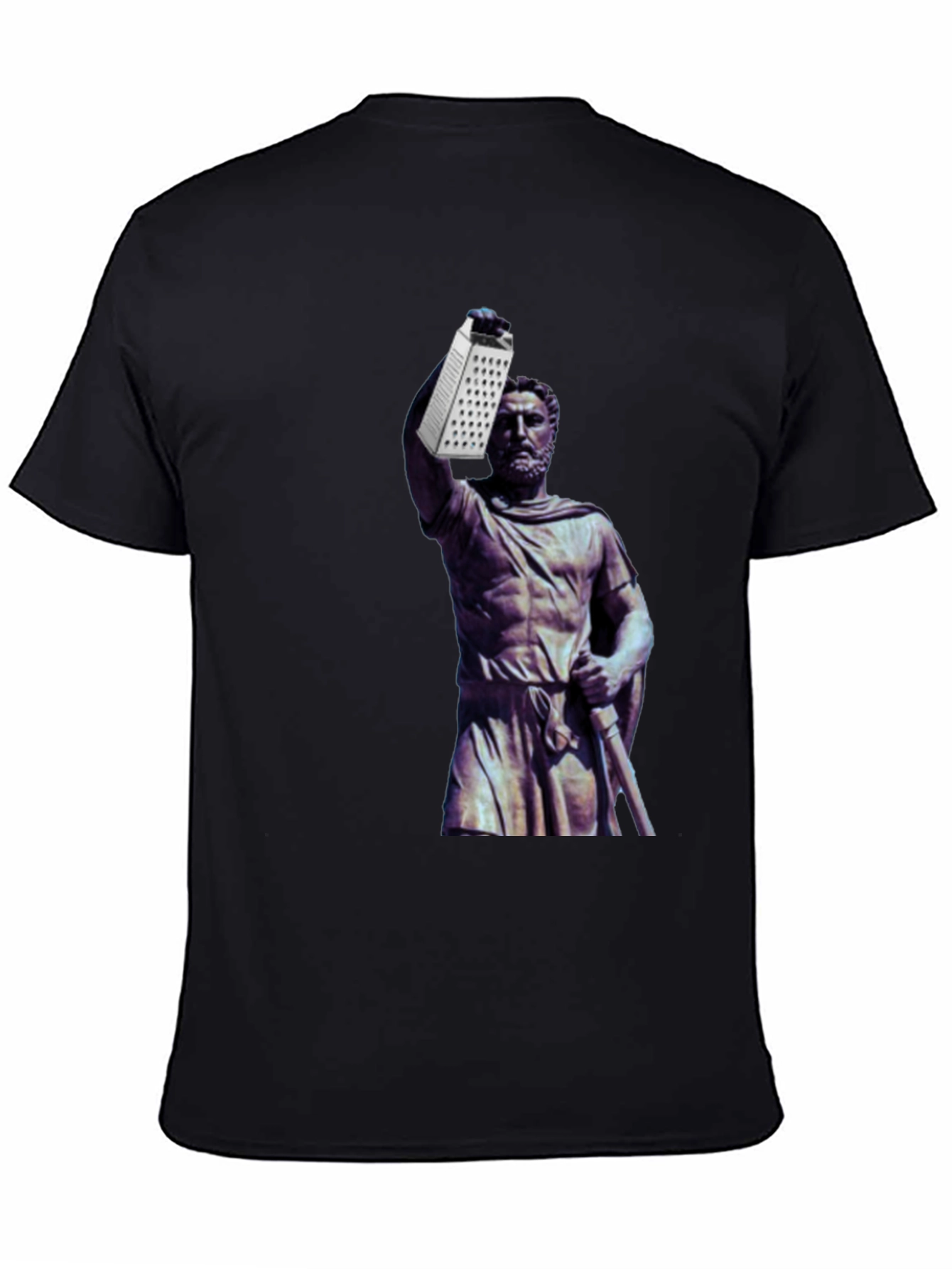 Grater Statue Graphic Tee - Funny Novelty Shirt