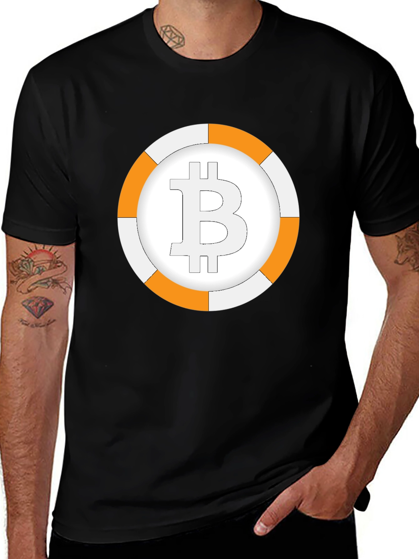 Bitcoin Life Preserver Graphic T-Shirt