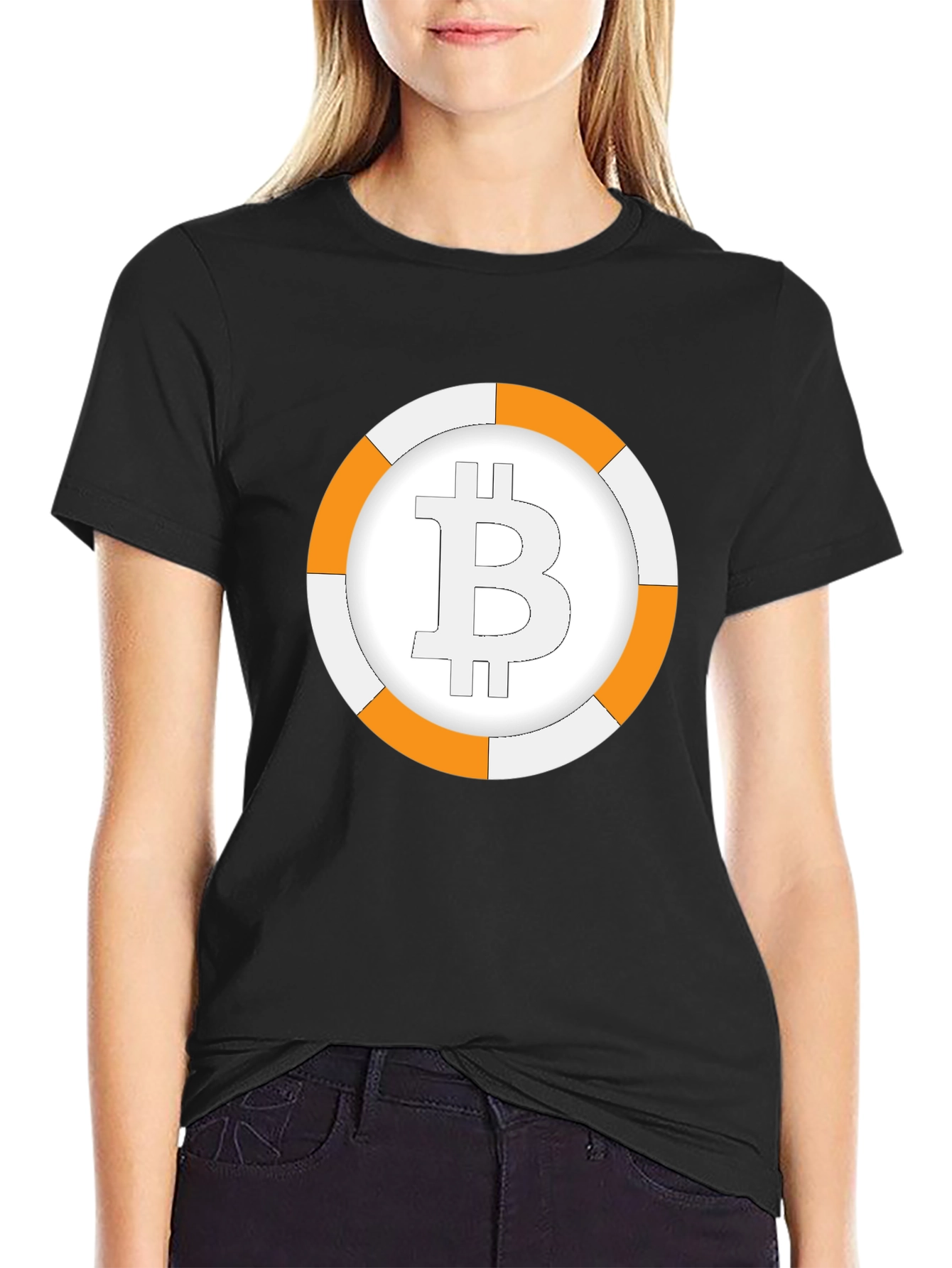 Bitcoin Life Preserver Graphic T-Shirt