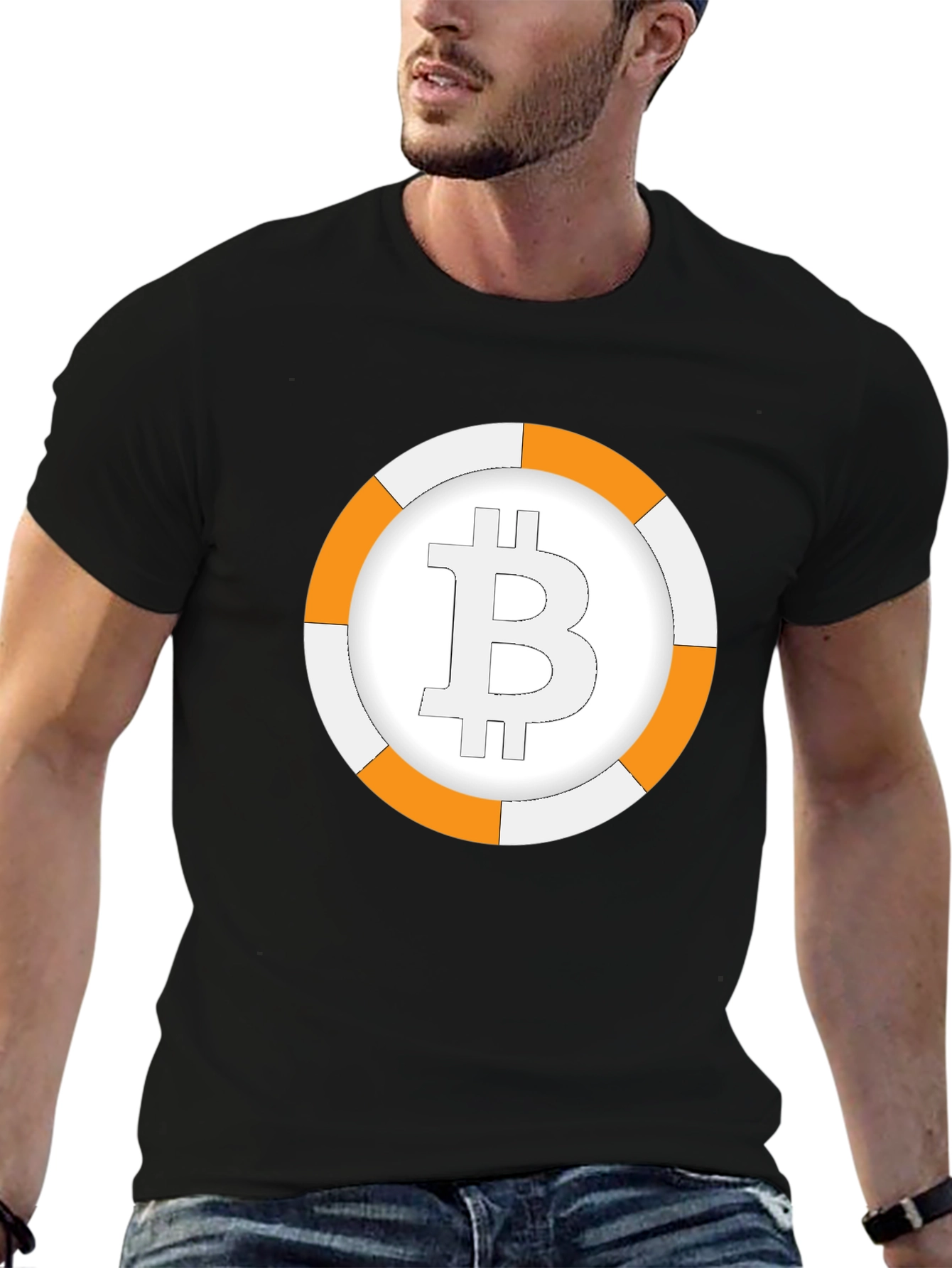 Bitcoin Life Preserver Graphic T-Shirt