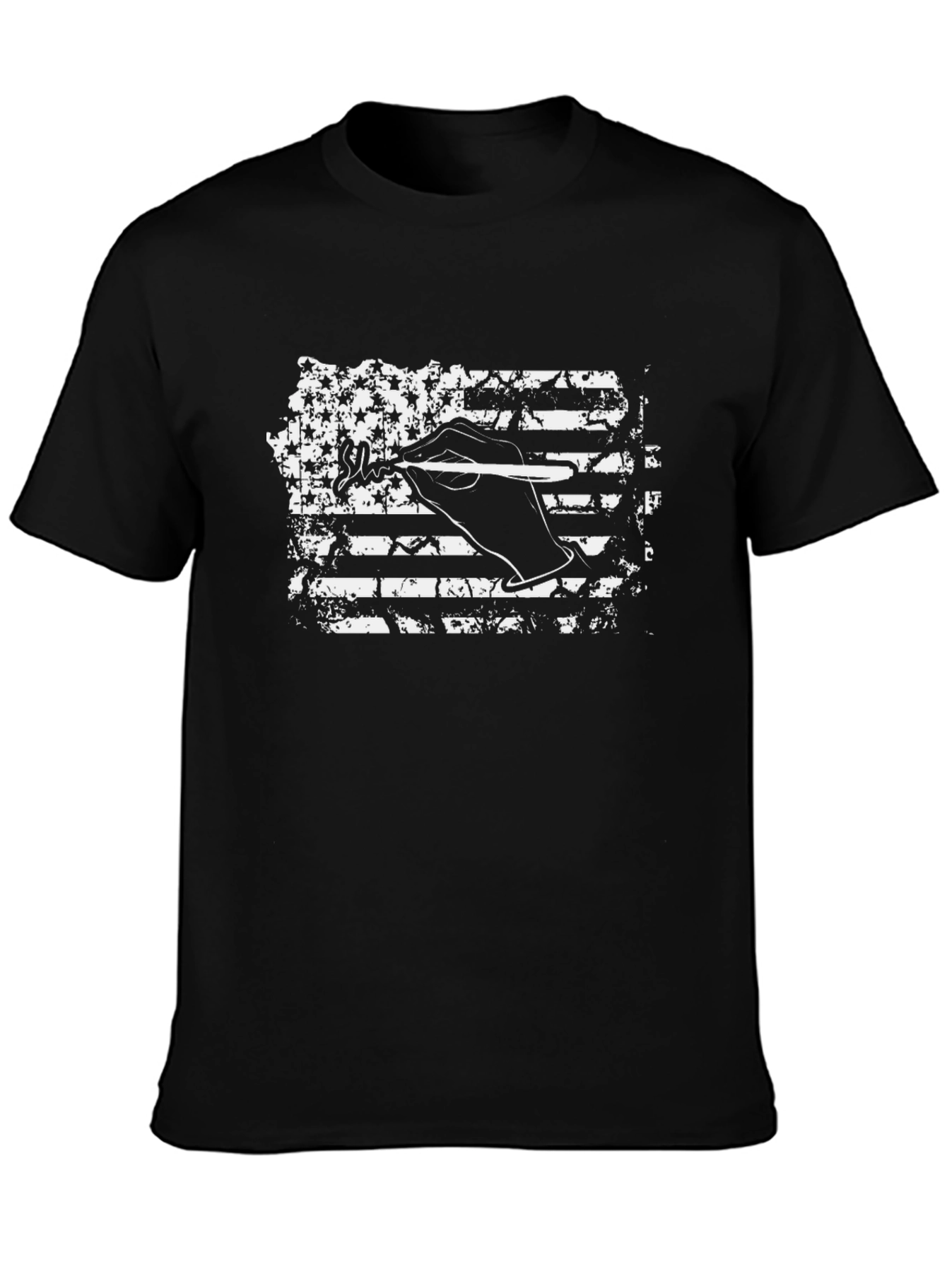 American Flag Hand Art T-Shirt