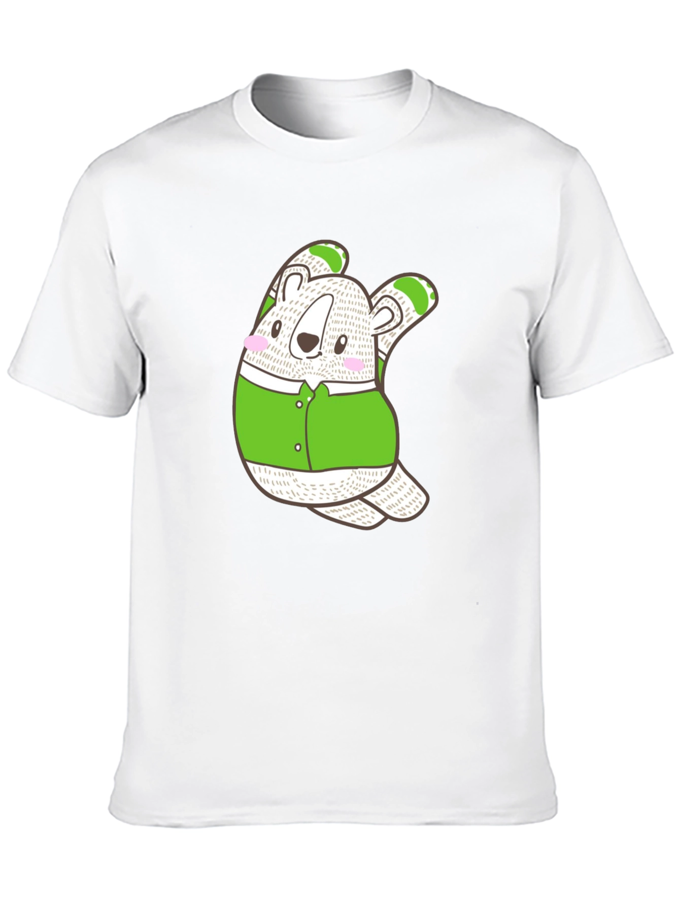 Cute Koala Bear Graphic Tee - Casual Black T-Shirt
