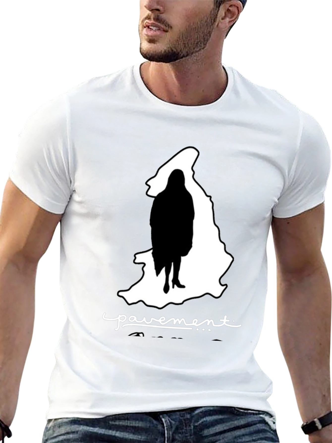 Pavement Silhouette Graphic Black T-Shirt