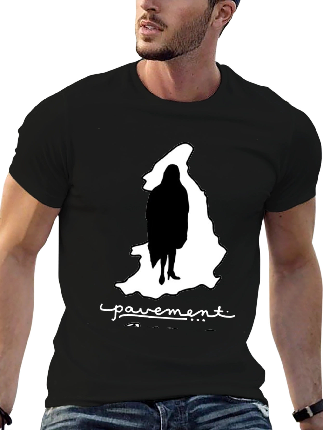 Pavement Silhouette Graphic Black T-Shirt