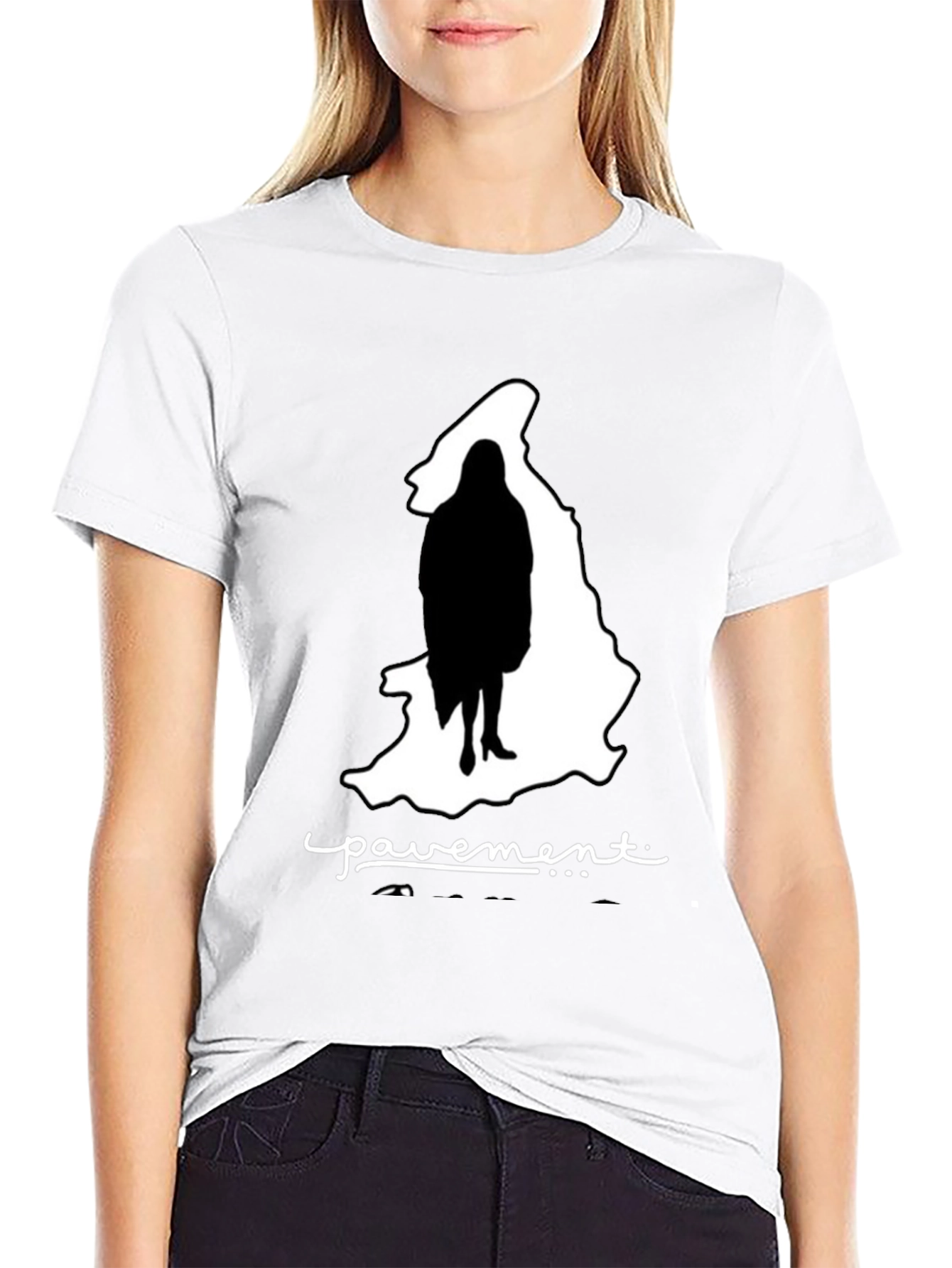 Pavement Silhouette Graphic Black T-Shirt