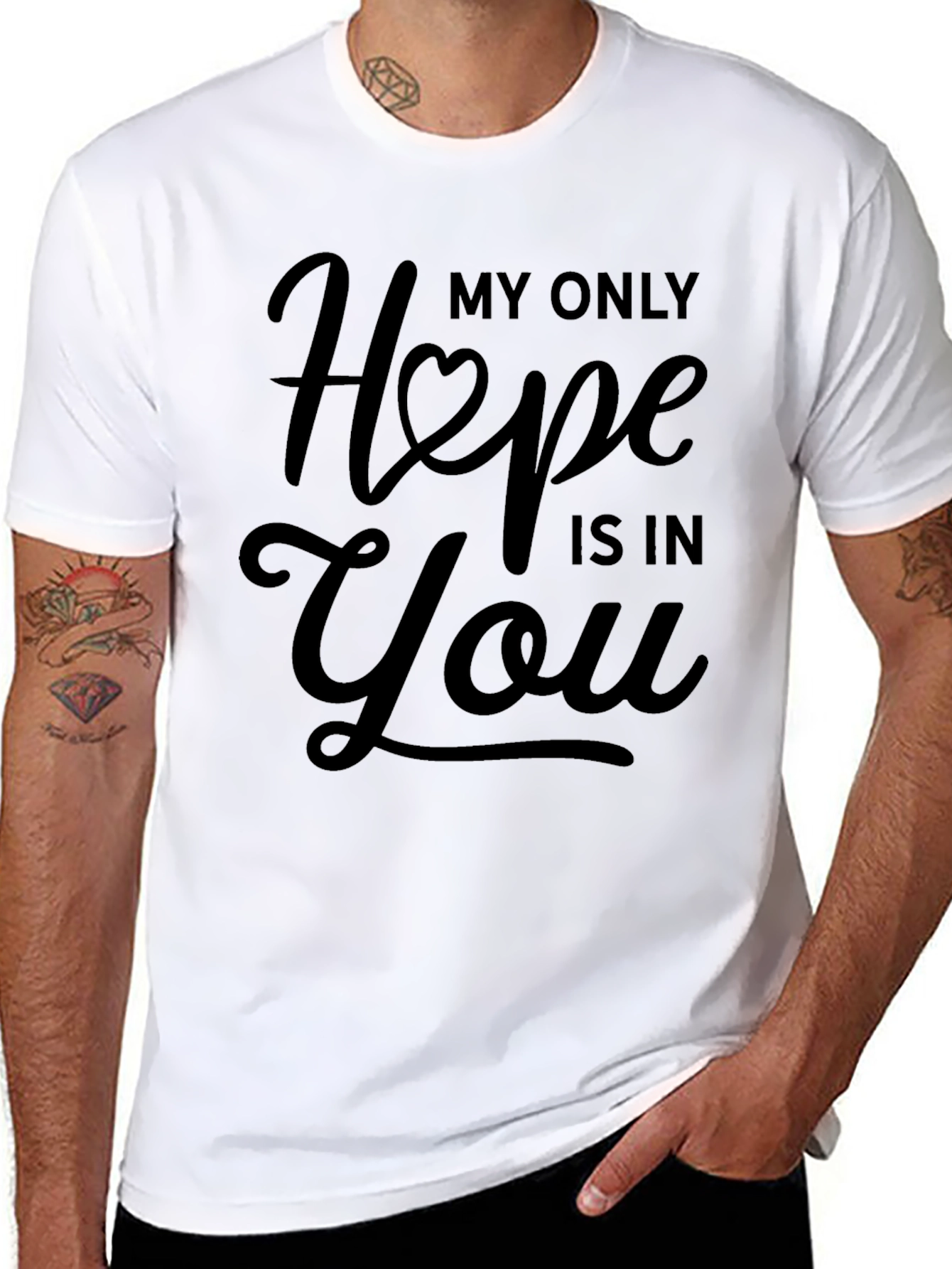 My Only Hope Is In You Black T-Shirt