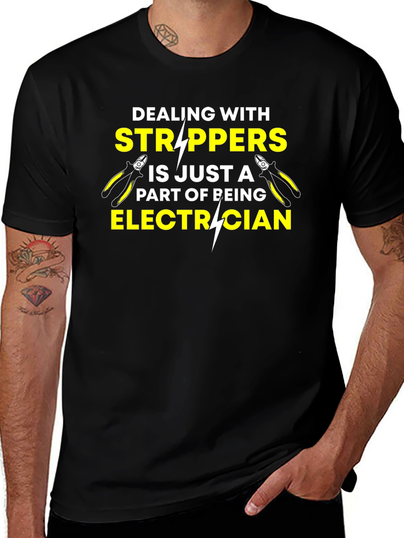 Electrician Stripper Humor T-Shirt