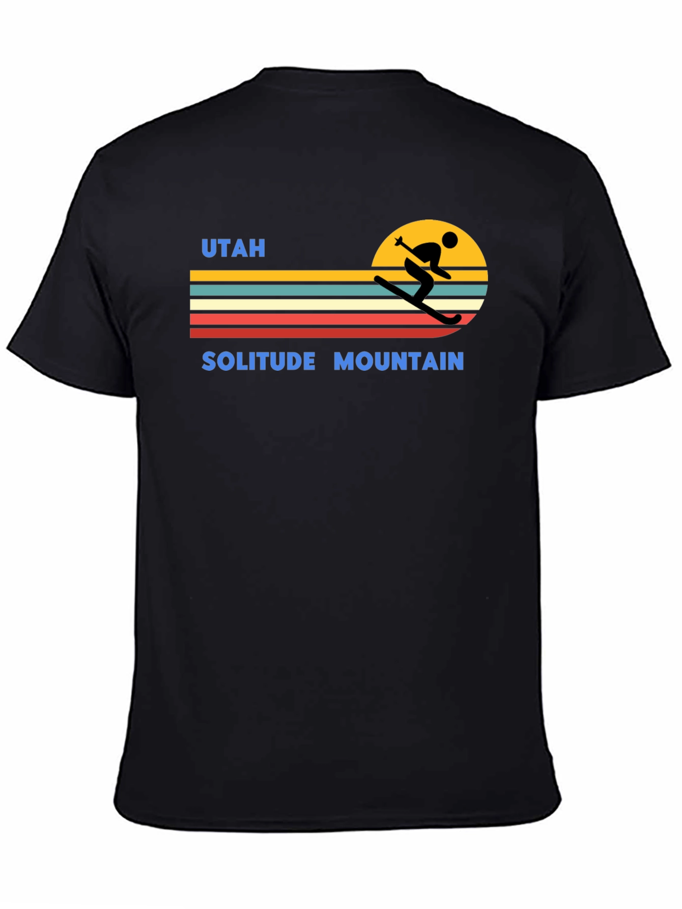 Utah Solitude Mountain Retro Ski T-Shirt