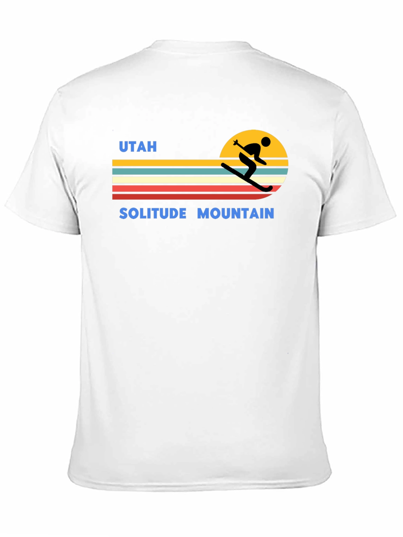 Utah Solitude Mountain Retro Ski T-Shirt