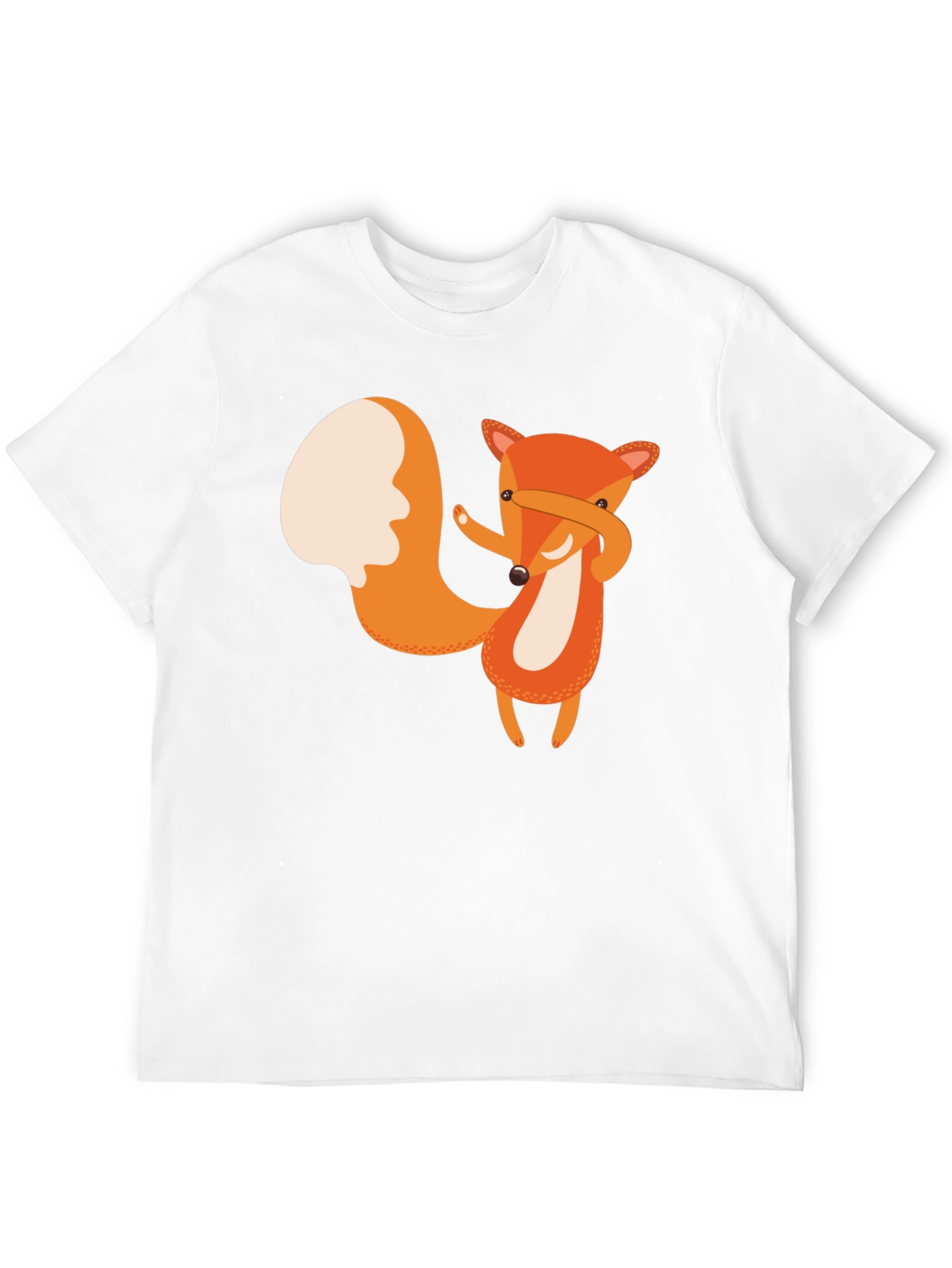 Dabbing Fox Graphic Tee - Black Cotton T-Shirt