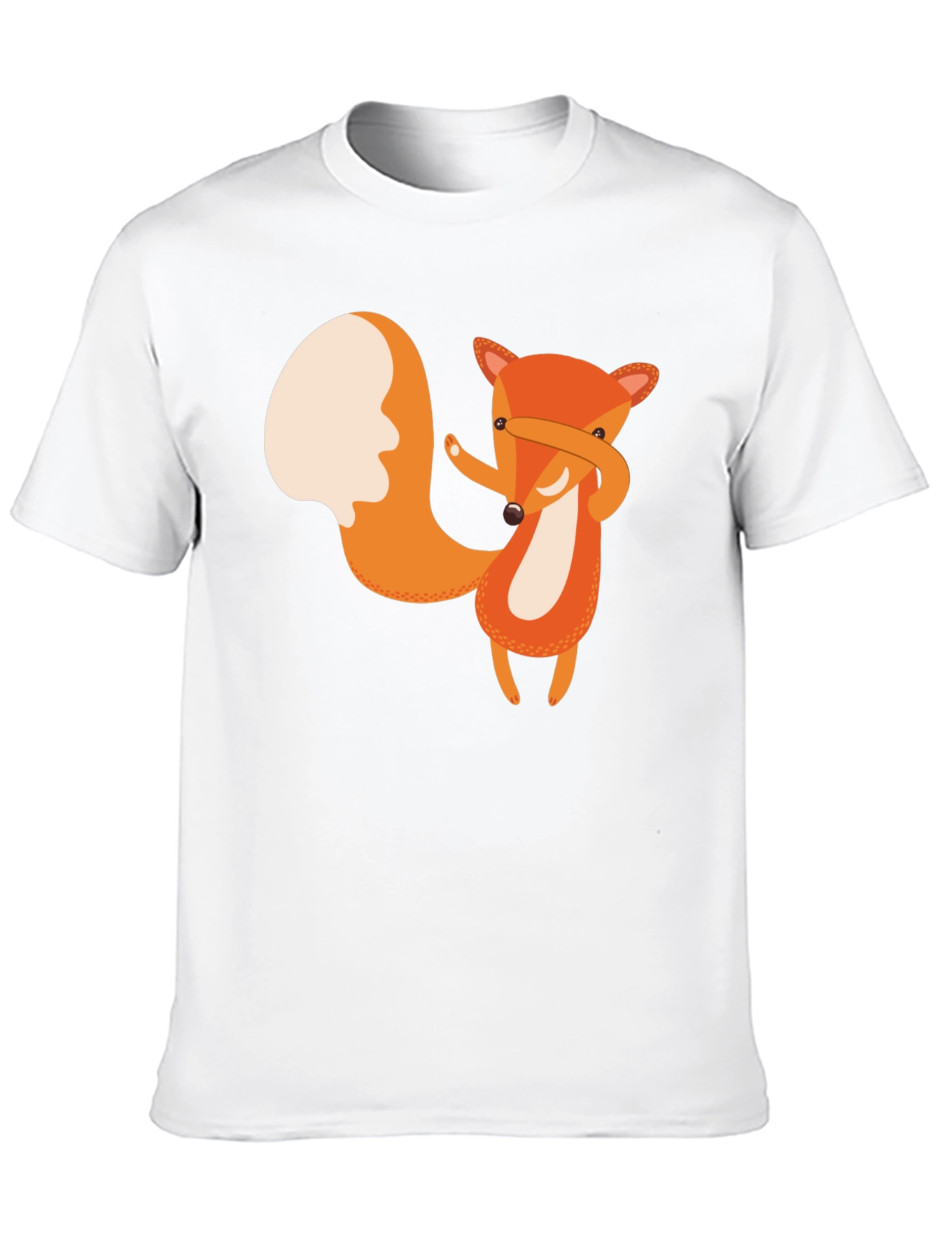 Dabbing Fox Graphic Tee - Black Cotton T-Shirt