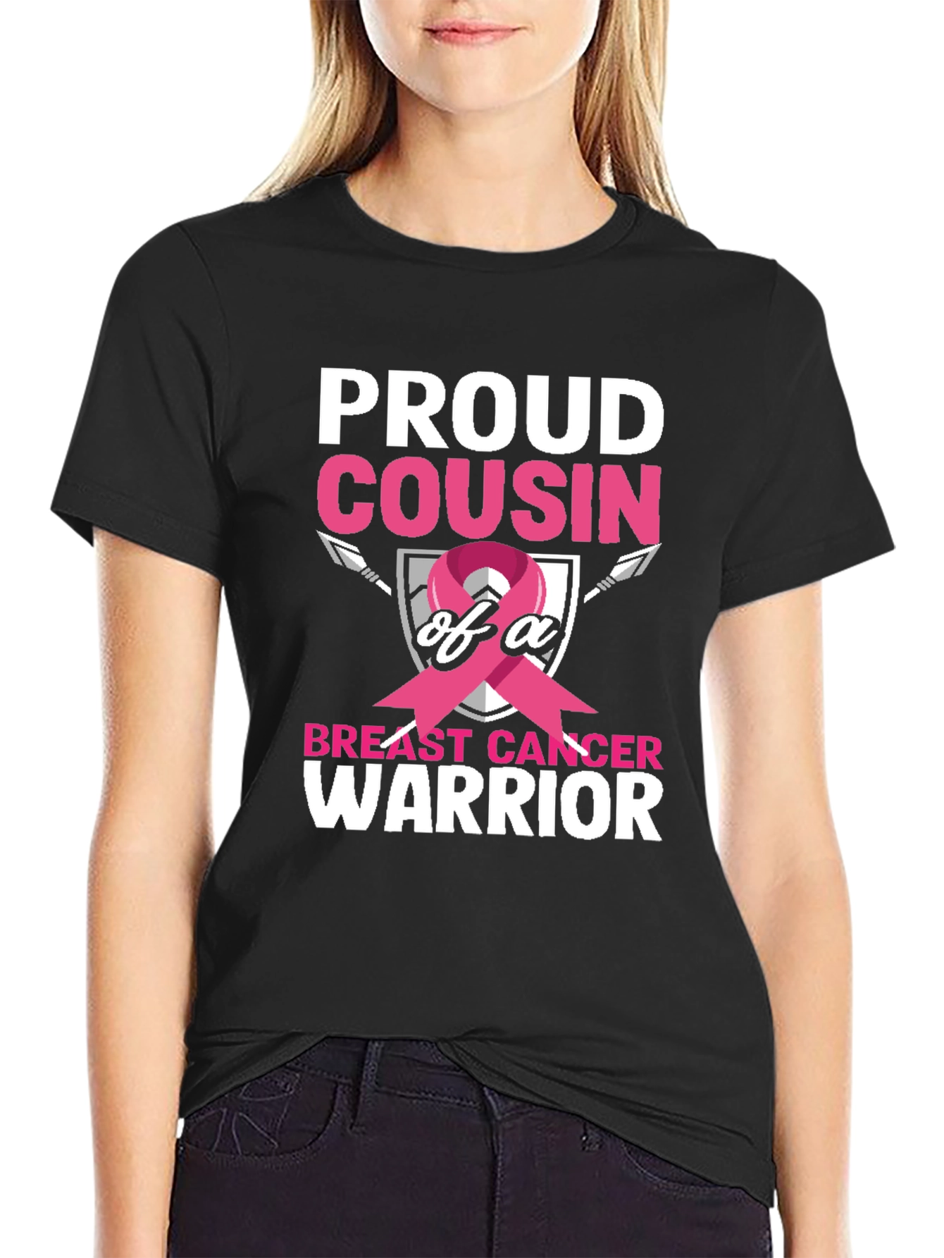 Proud Cousin Breast Cancer Warrior T-Shirt