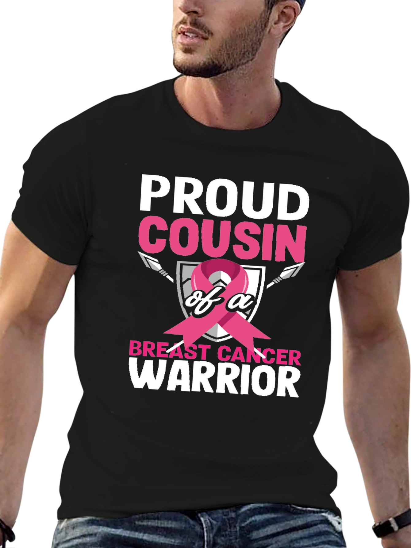Proud Cousin Breast Cancer Warrior T-Shirt