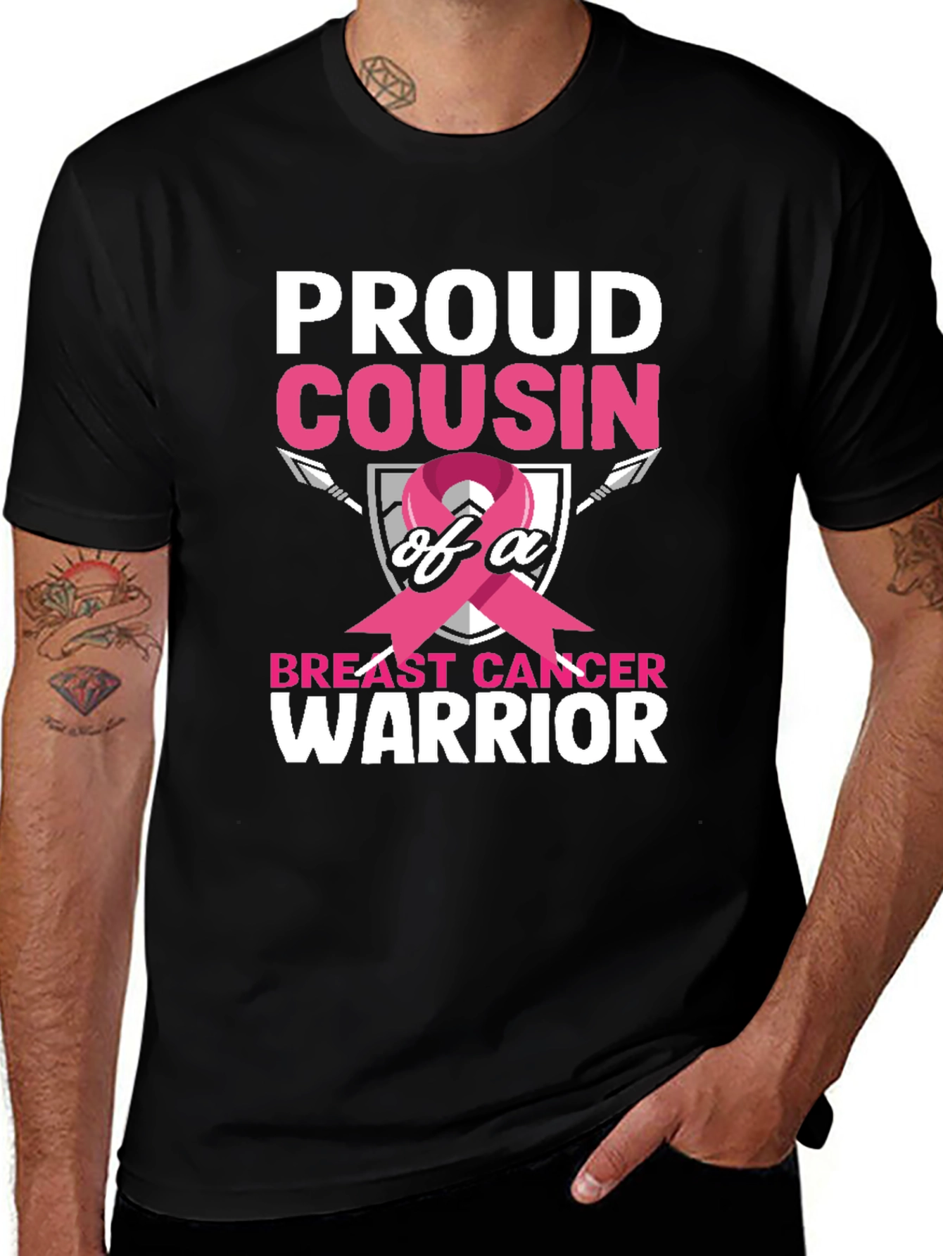 Proud Cousin Breast Cancer Warrior T-Shirt