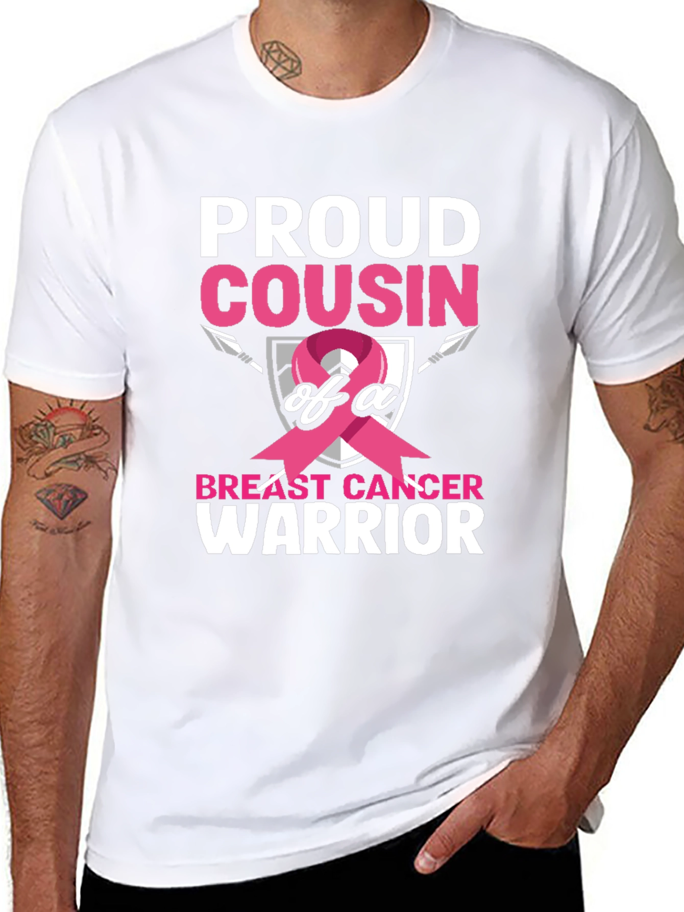 Proud Cousin Breast Cancer Warrior T-Shirt