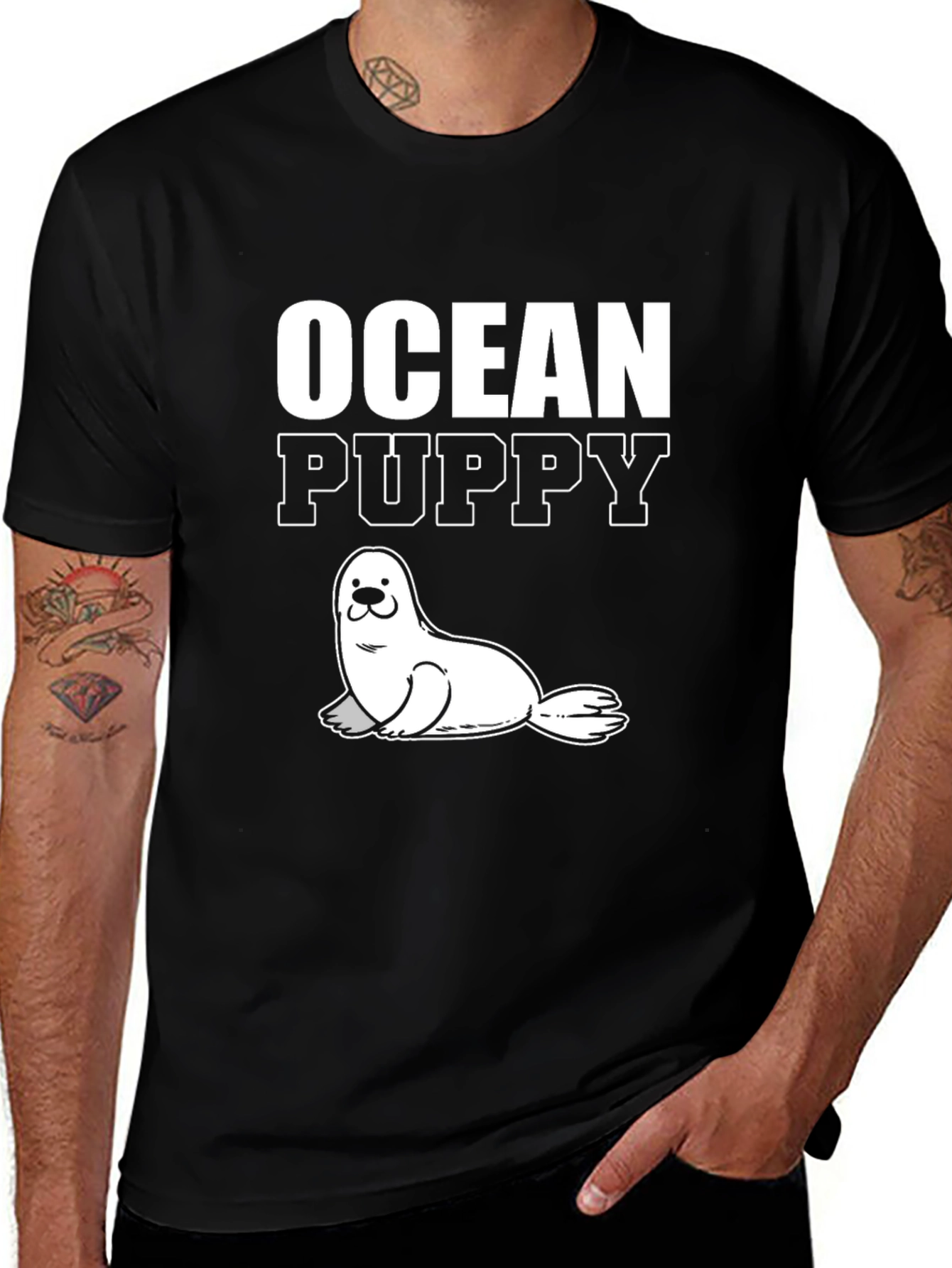 Ocean Puppy Graphic Tee - Sea Lion T-Shirt