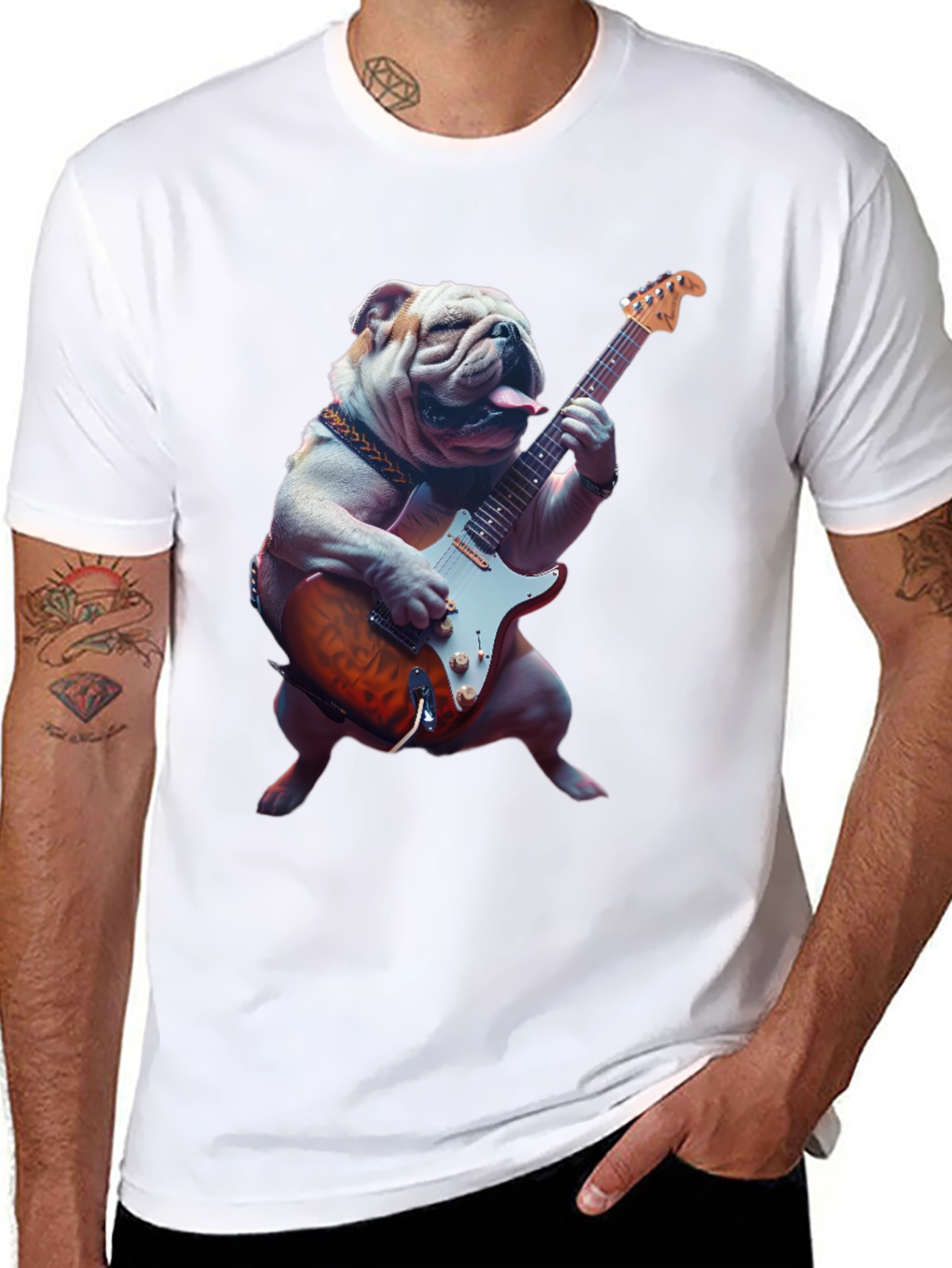 Bulldog Guitarist T-Shirt