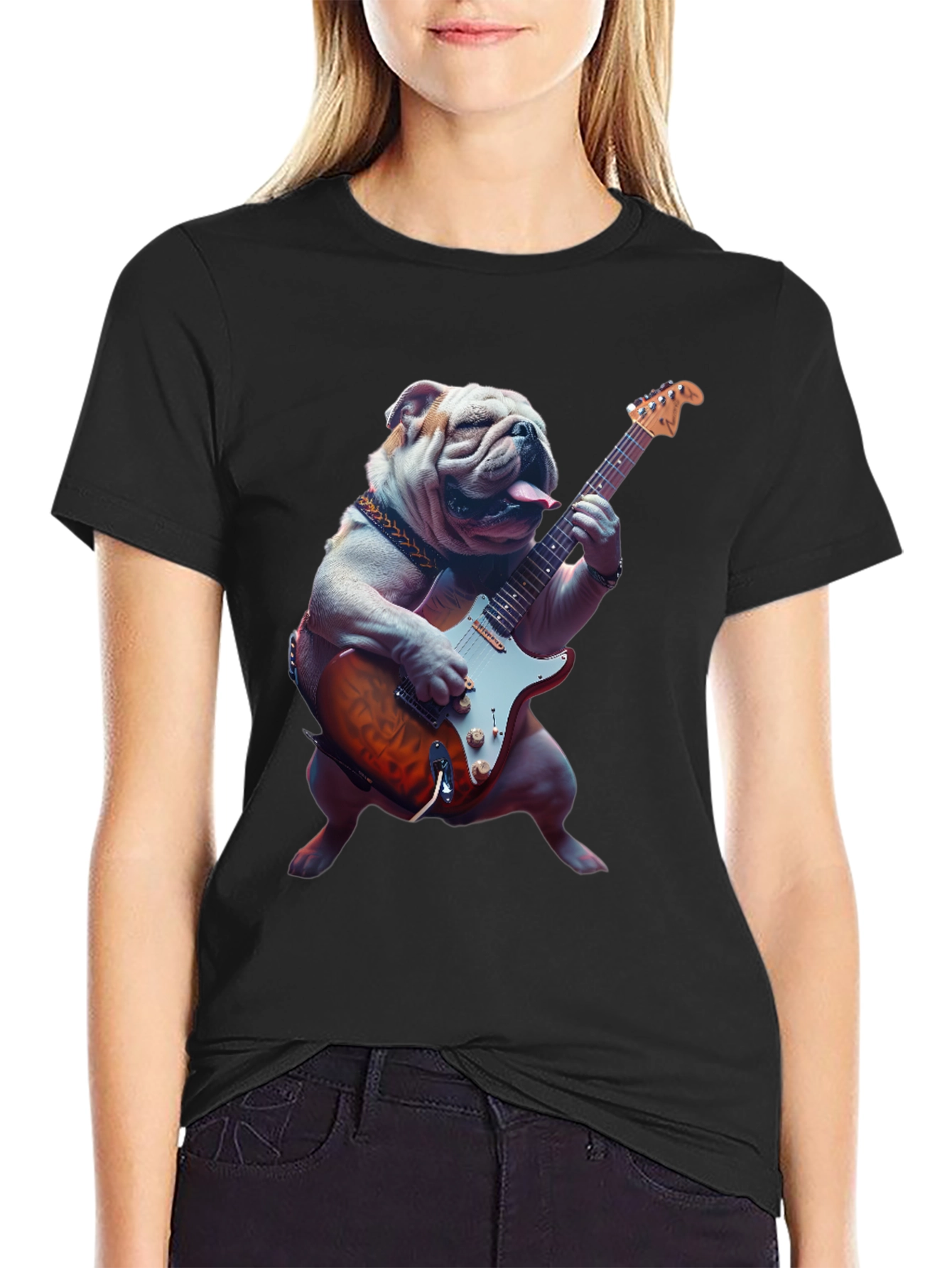 Bulldog Guitarist T-Shirt